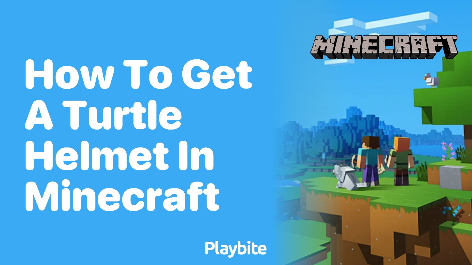 How to Get a Turtle Helmet in Minecraft