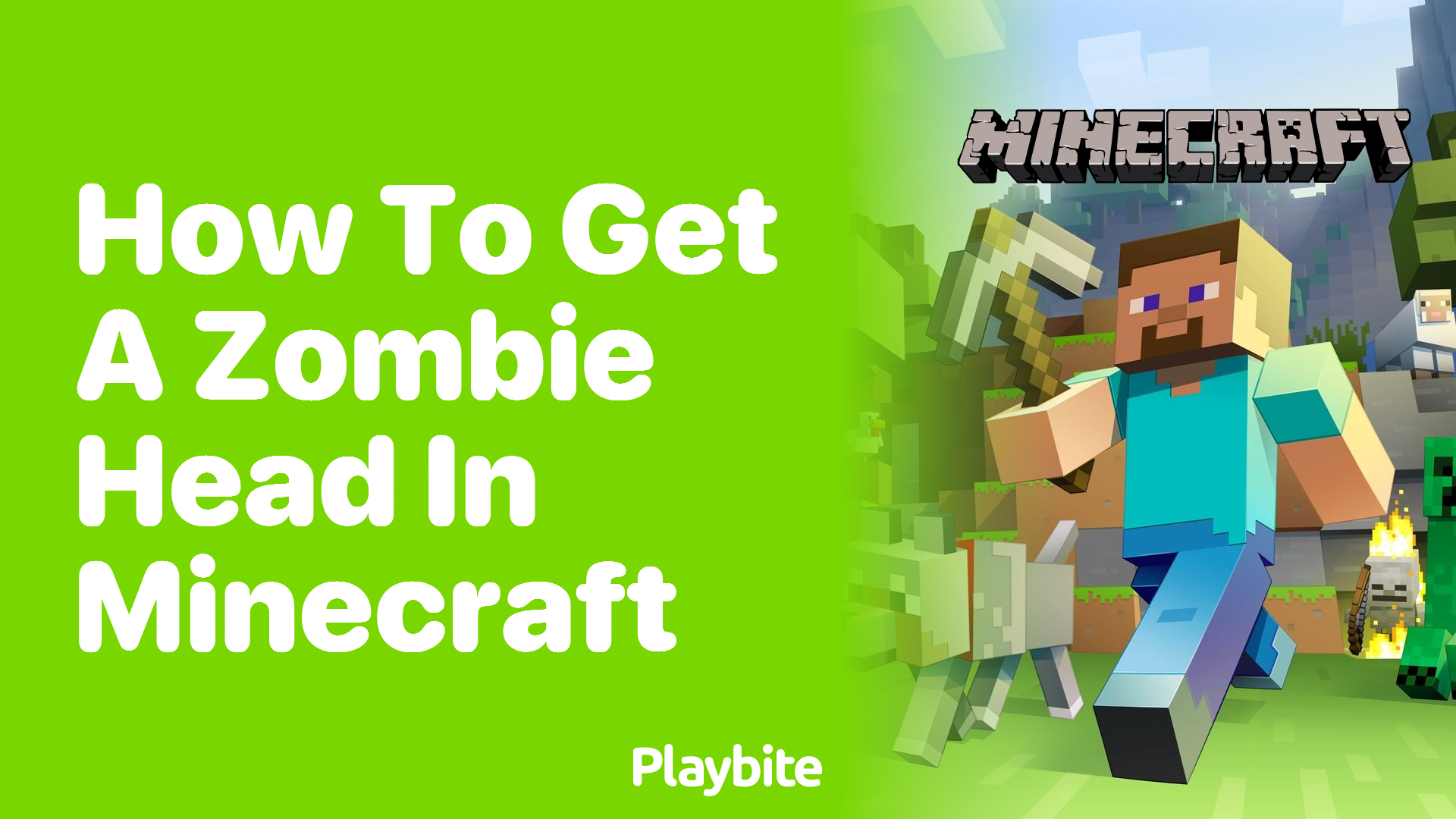 How to Get a Zombie Head in Minecraft