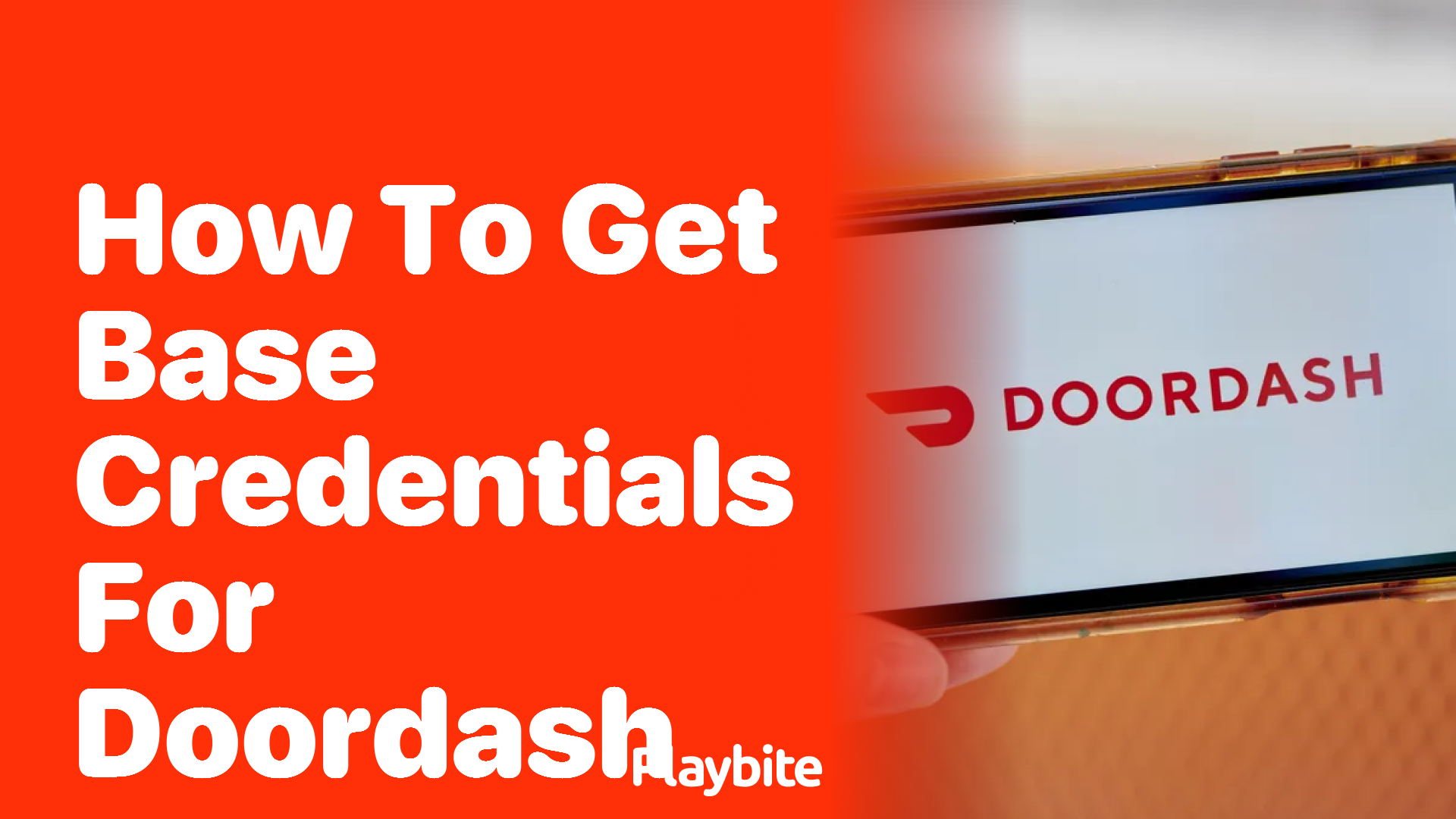 How to Get Base Credentials for DoorDash