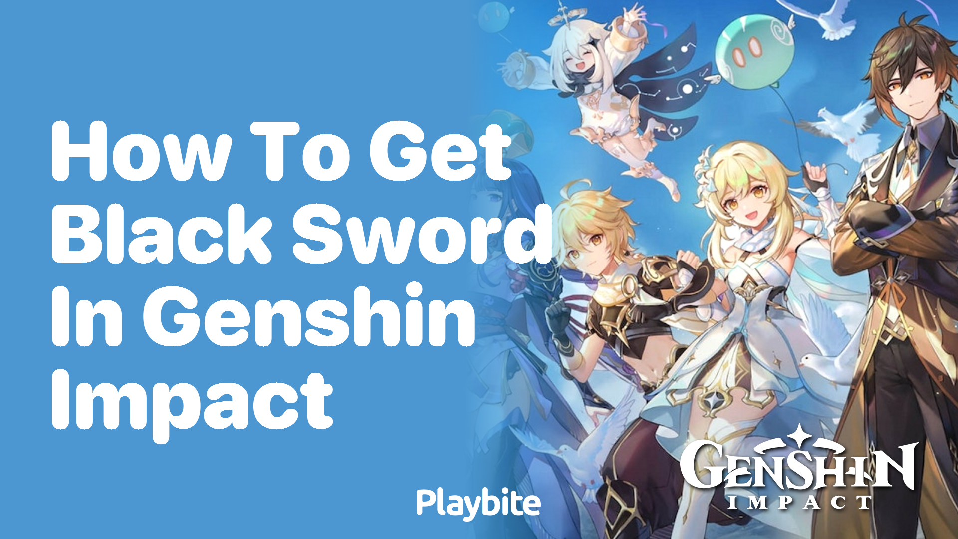 How to Get the Black Sword in Genshin Impact