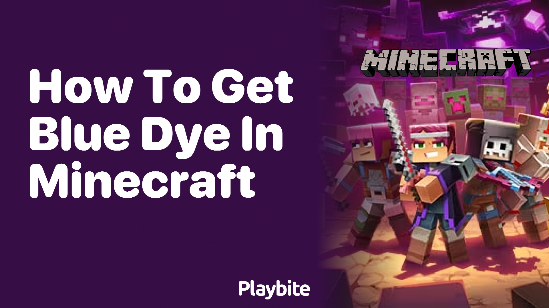 How to Get Blue Dye in Minecraft