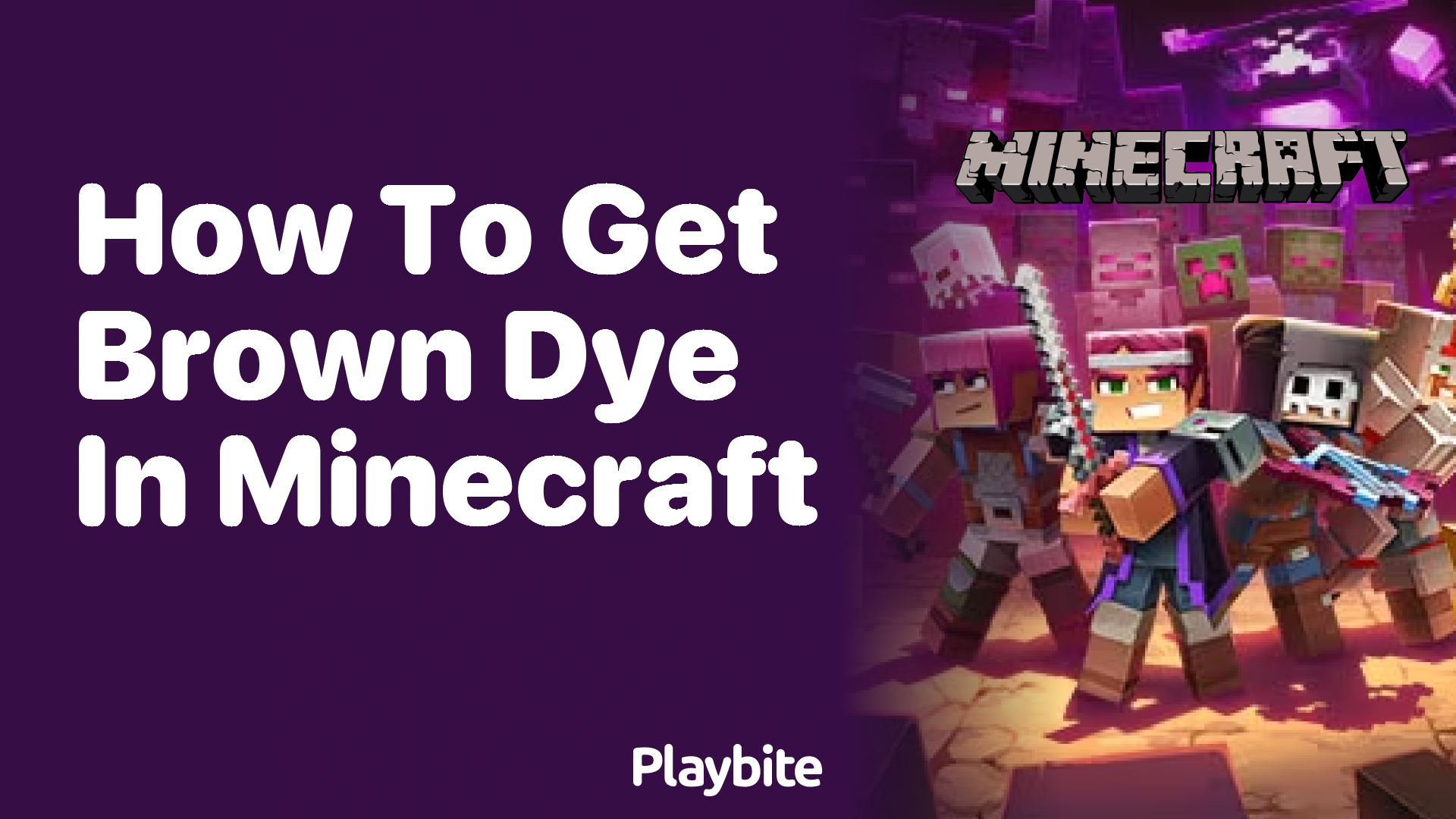 How to Get Brown Dye in Minecraft
