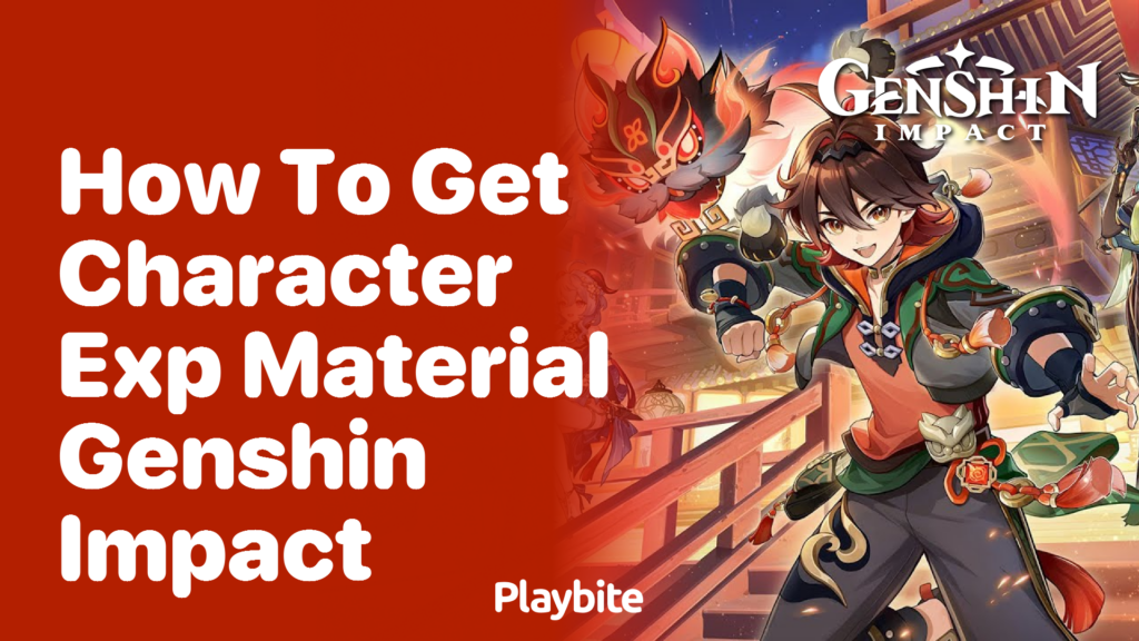 How to Get Character EXP Material in Genshin Impact Playbite