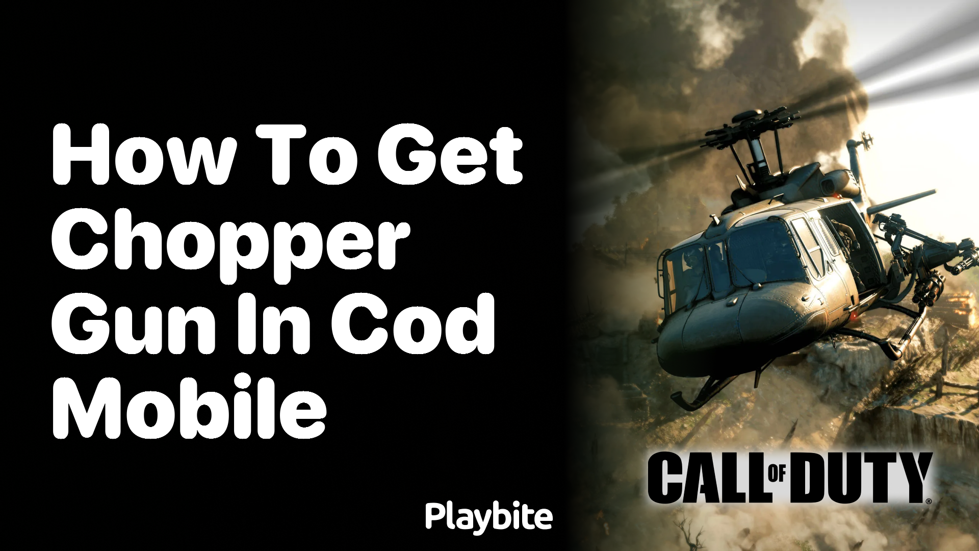 How to Get the Chopper Gun in CoD Mobile