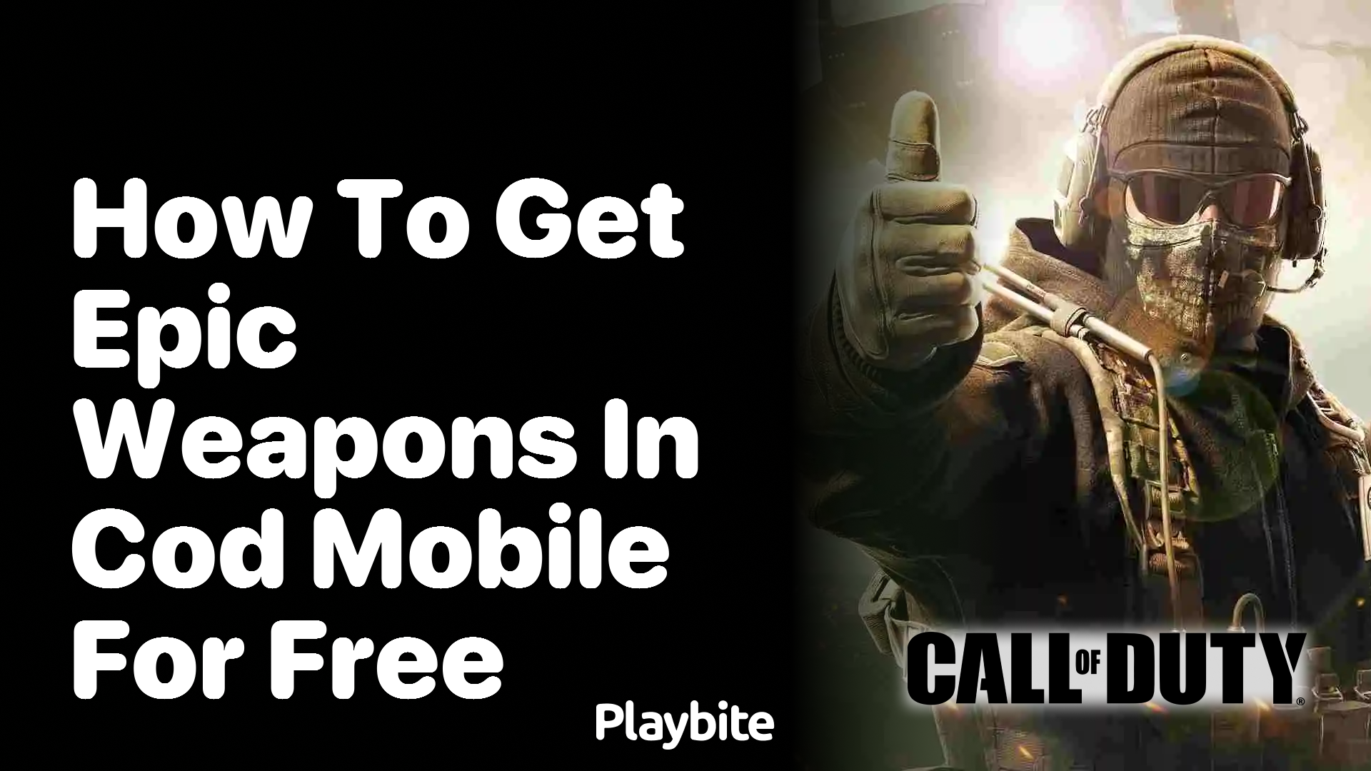 How to Get Epic Weapons in COD Mobile for Free