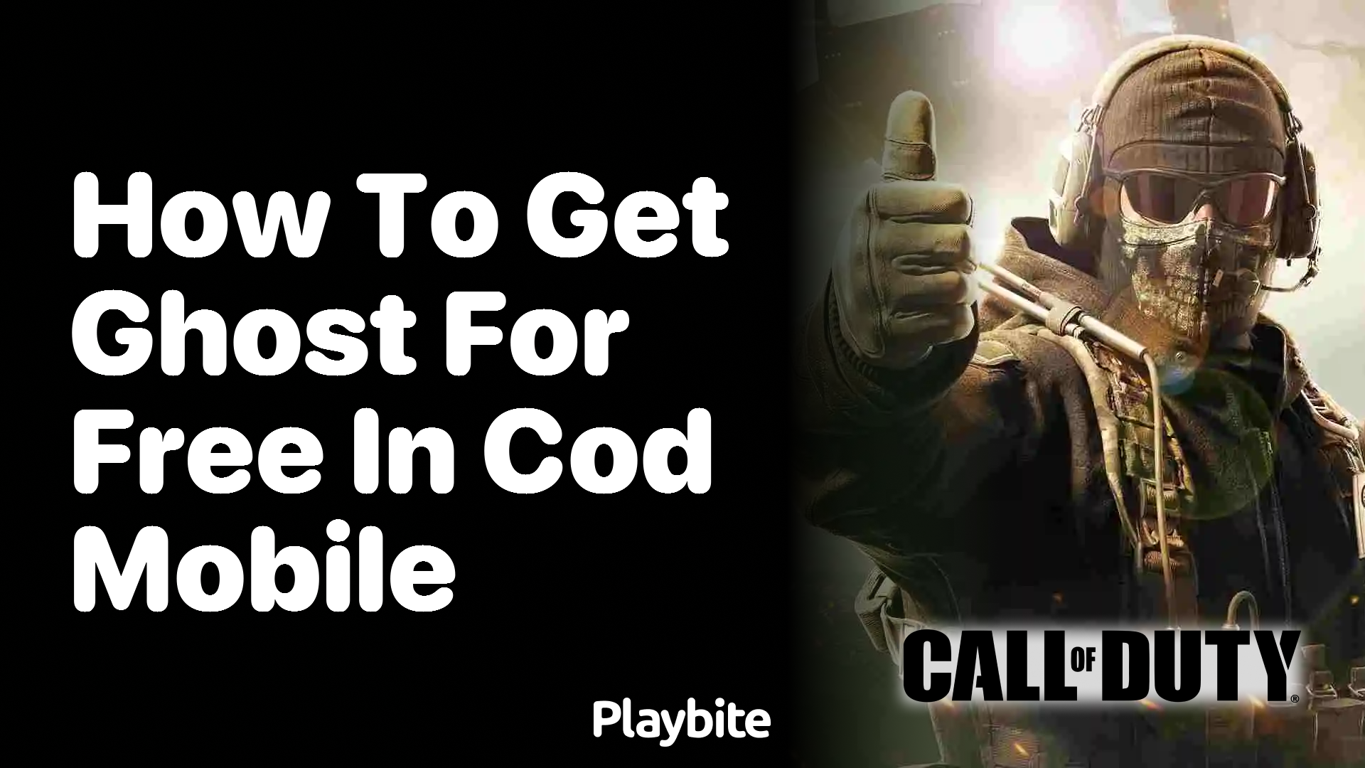 How to Get Ghost for Free in COD Mobile