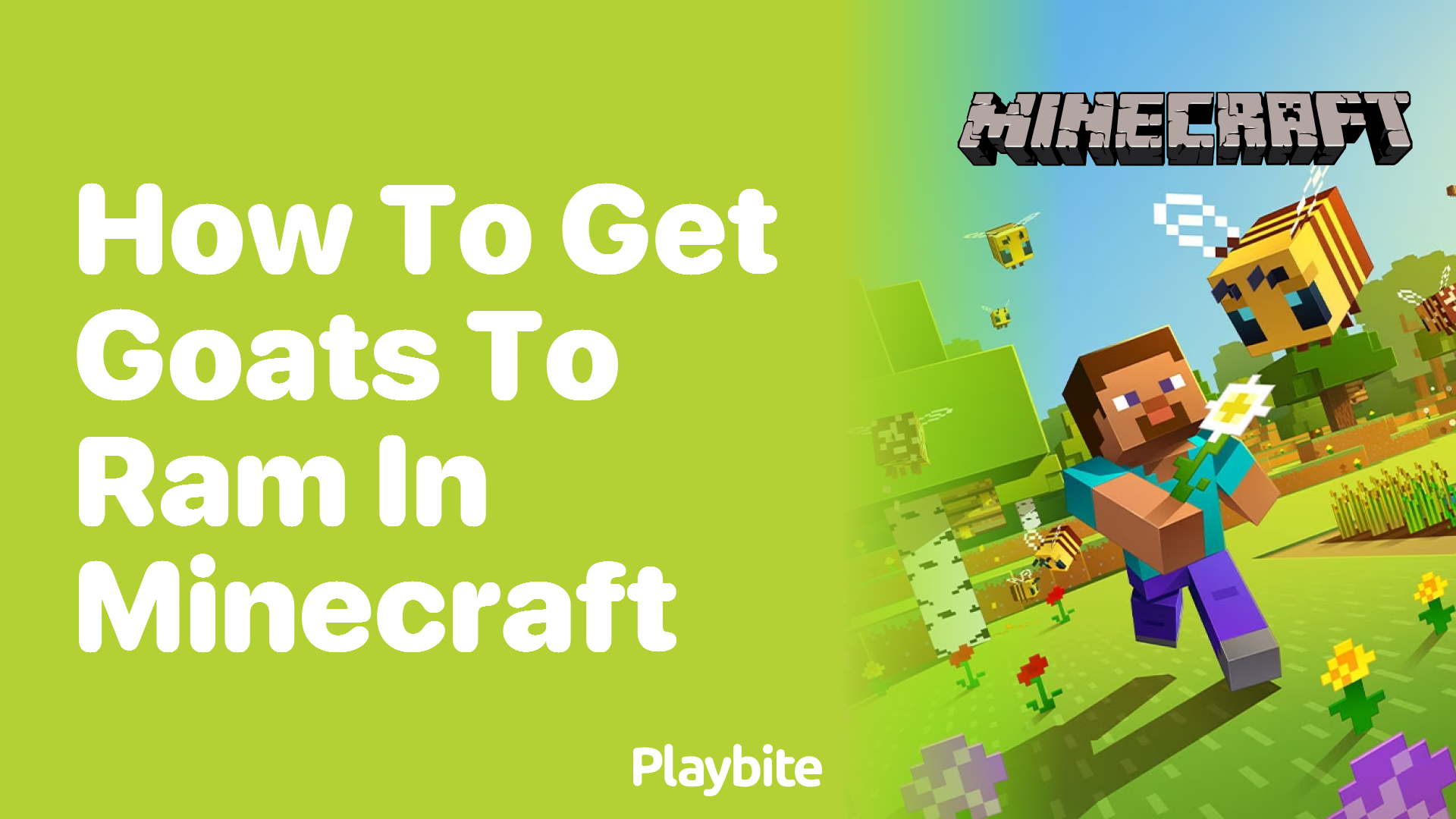 How to Get Goats to Ram in Minecraft