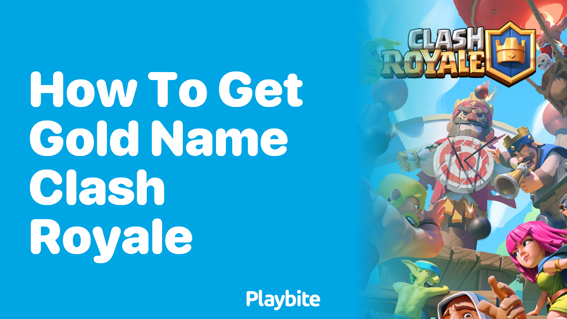 How to Get a Gold Name in Clash Royale