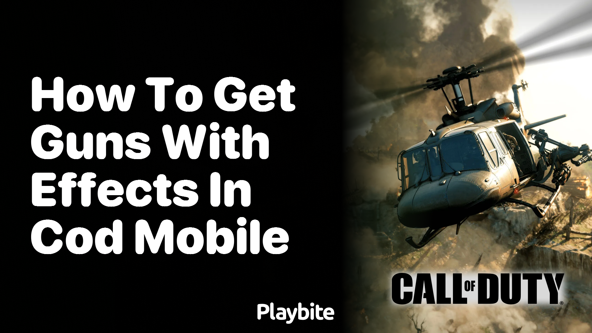 How to Get Guns with Effects in COD Mobile