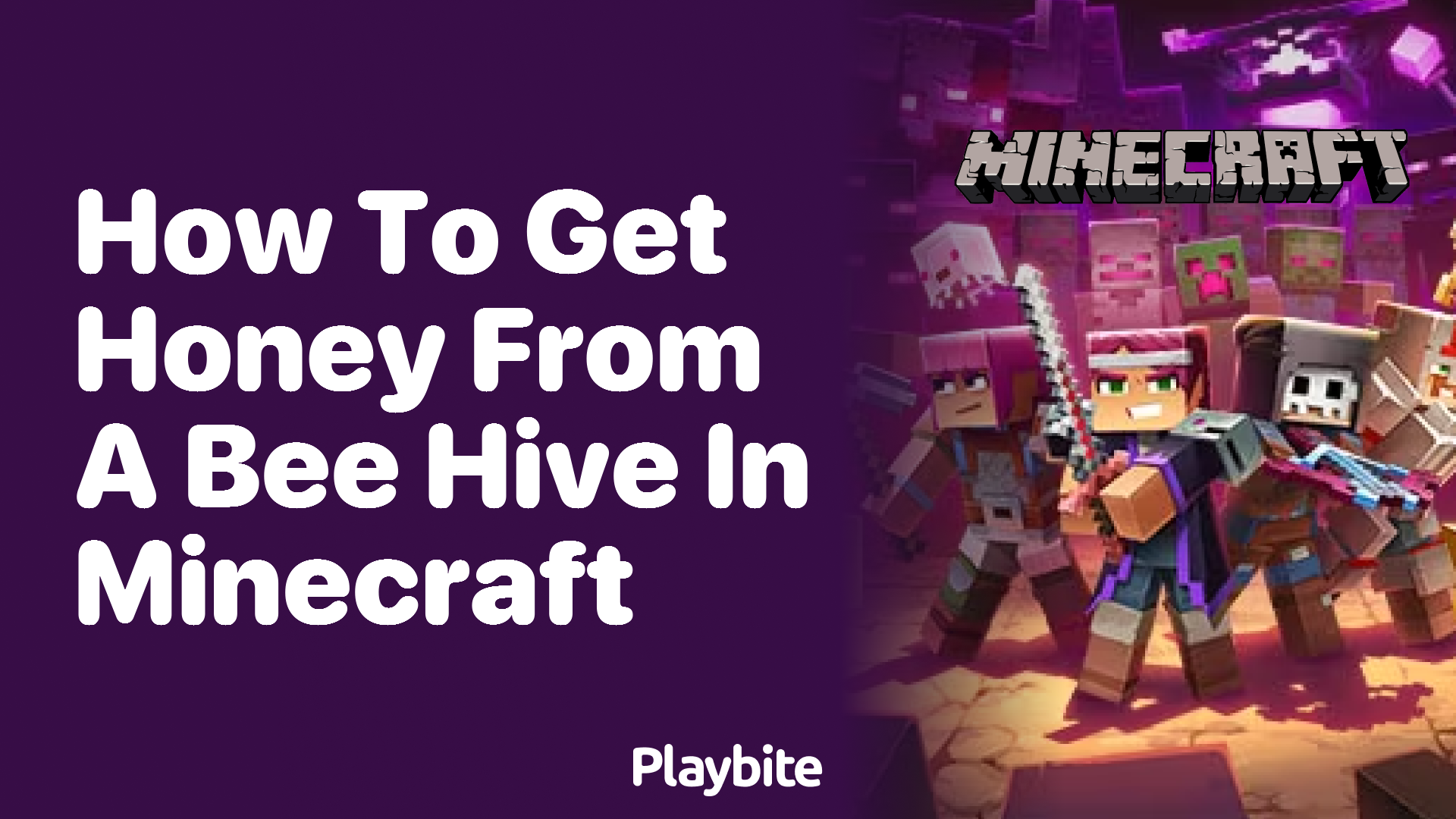 How to Get Honey from a Bee Hive in Minecraft