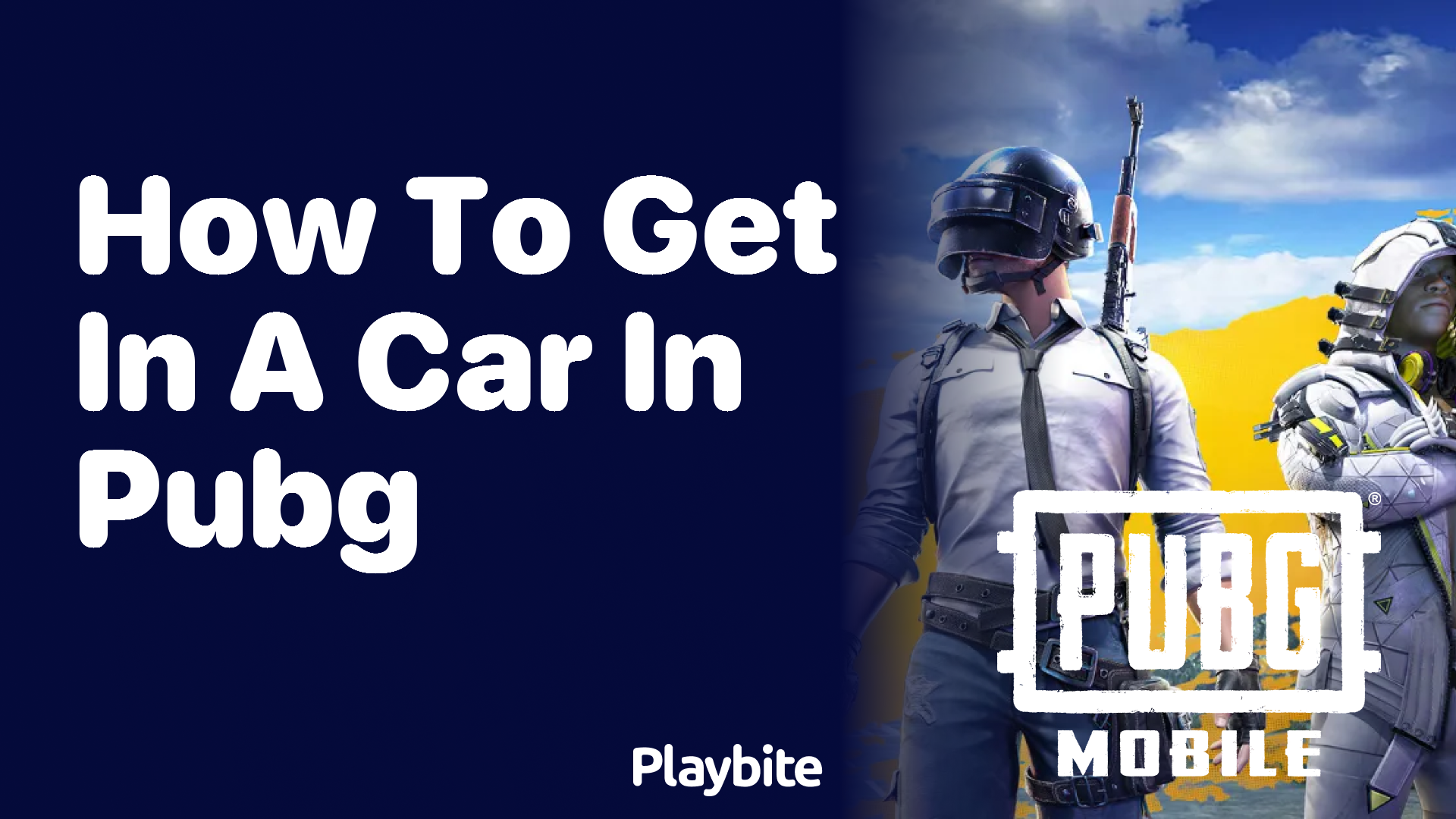 How to Get in a Car in PUBG Mobile