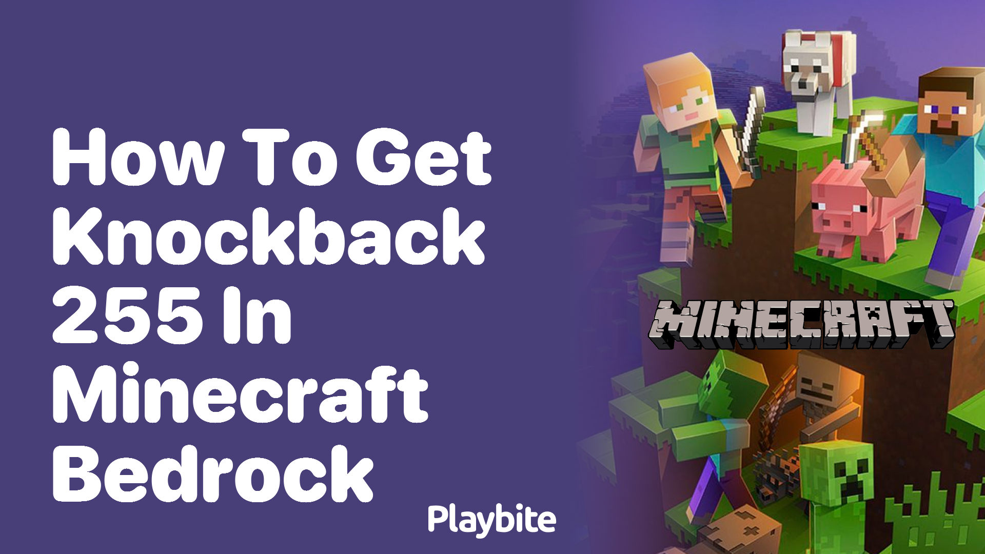 How to Get Knockback 255 in Minecraft Bedrock