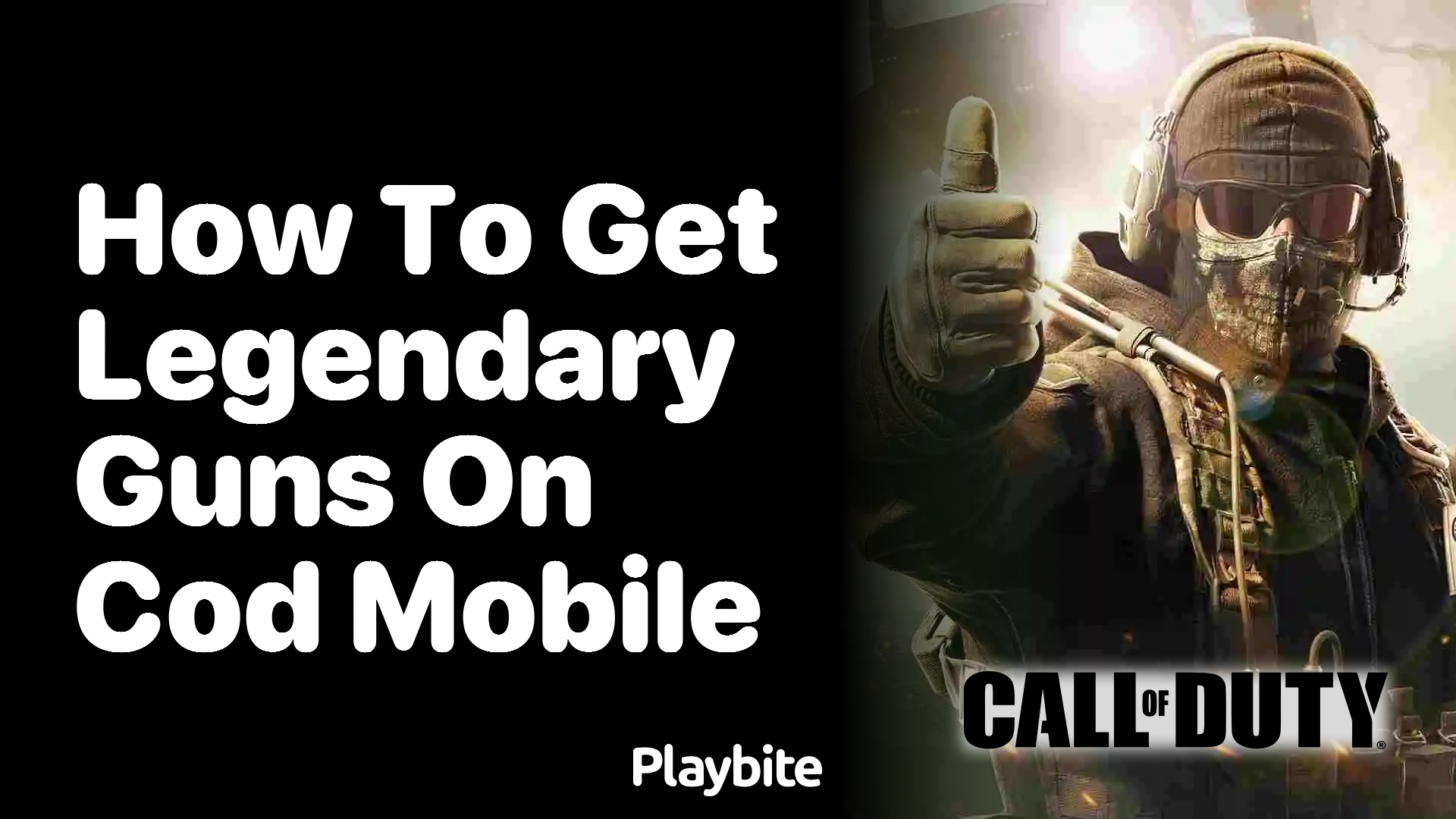 How to Get Legendary Guns in COD Mobile