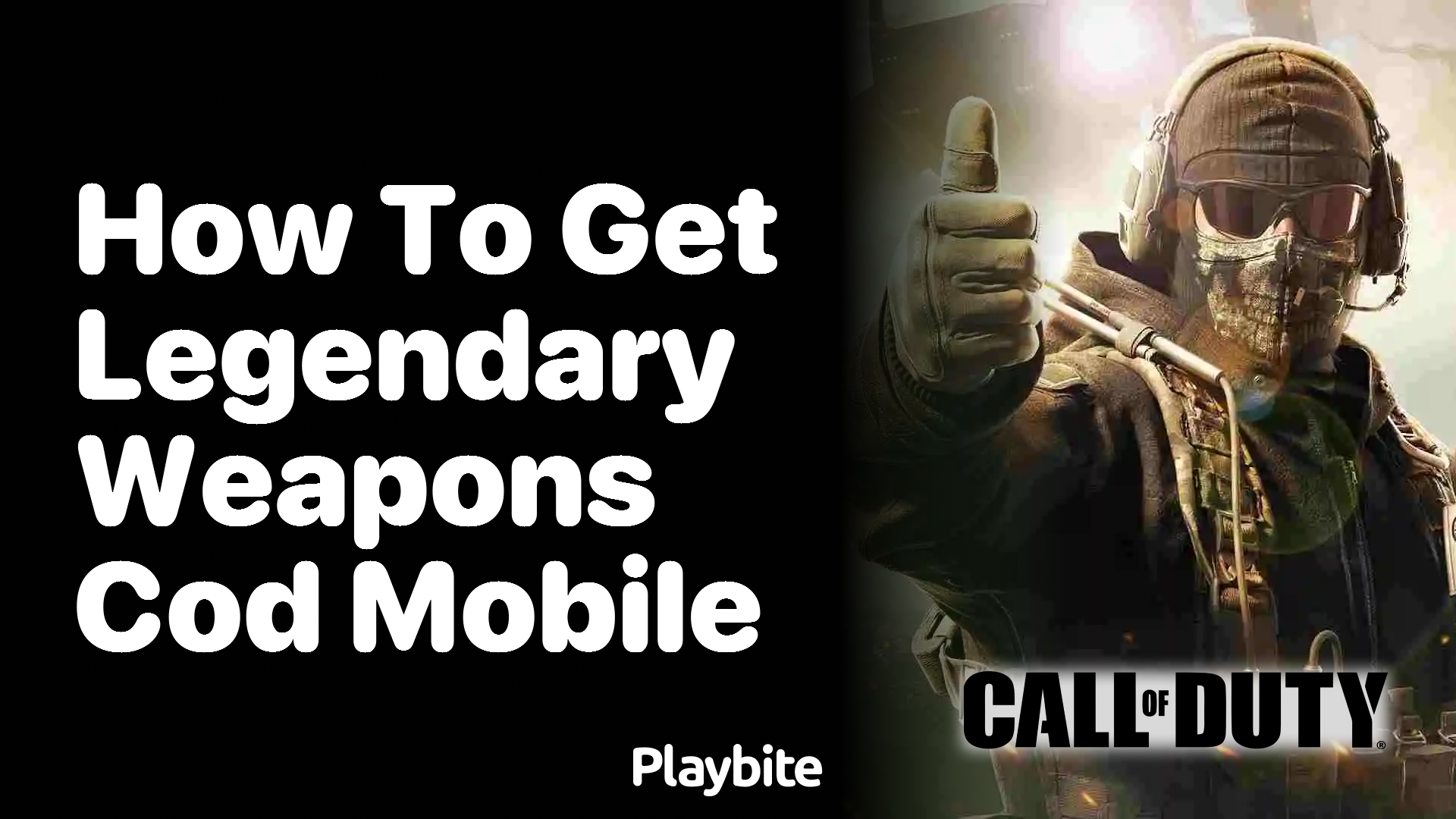 How to Get Legendary Weapons in COD Mobile