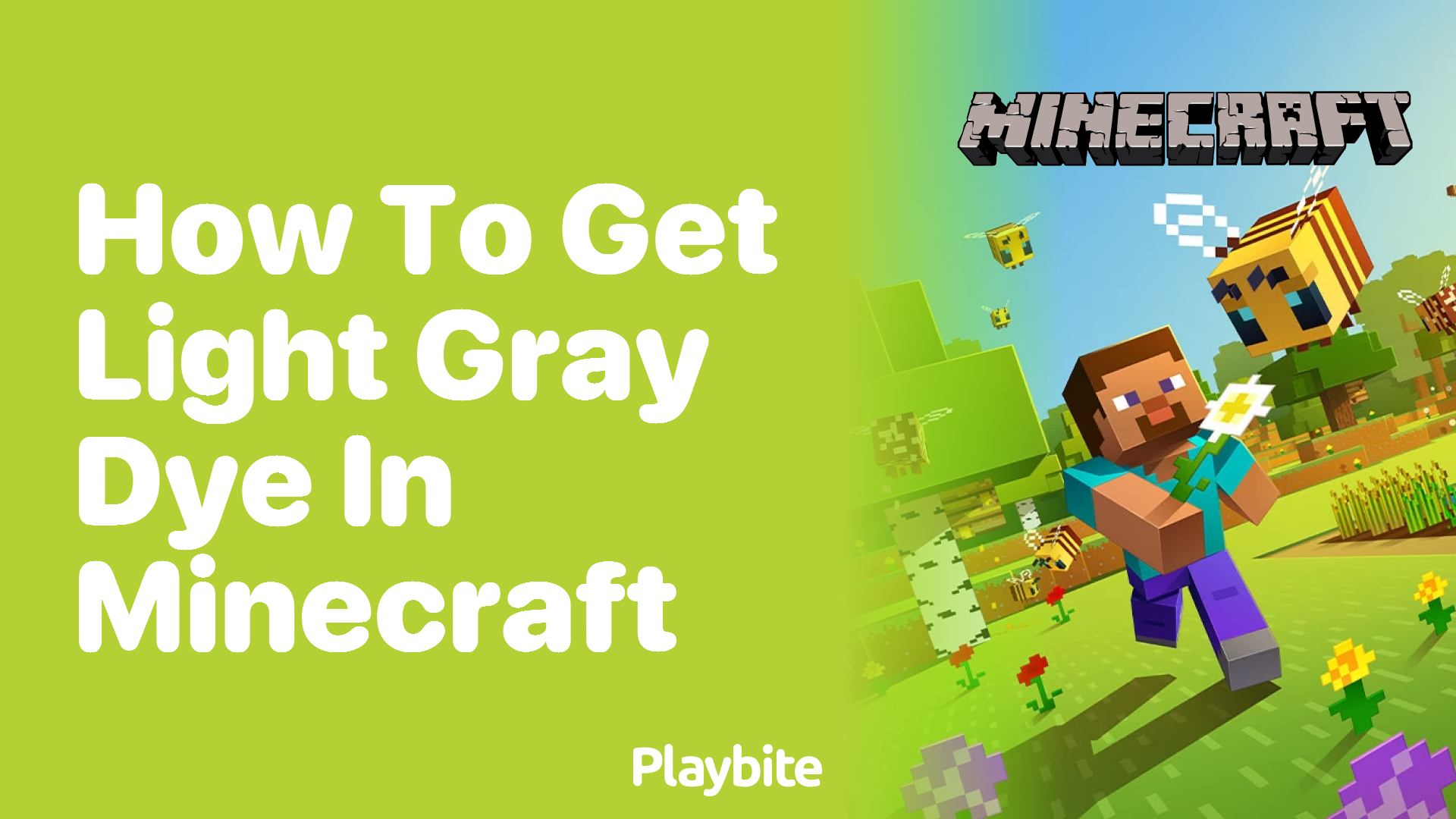 How to Get Light Gray Dye in Minecraft