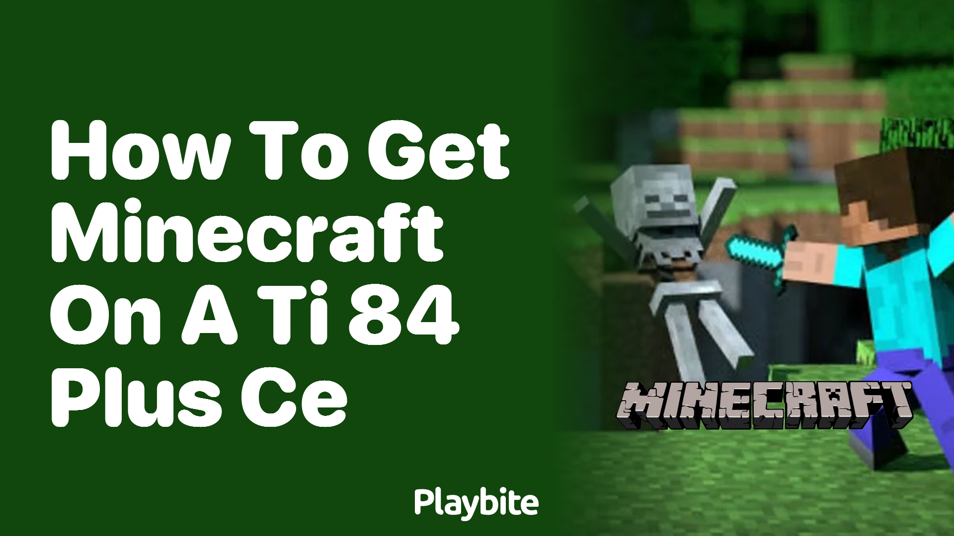 How to Get Minecraft on a TI-84 Plus CE Calculator