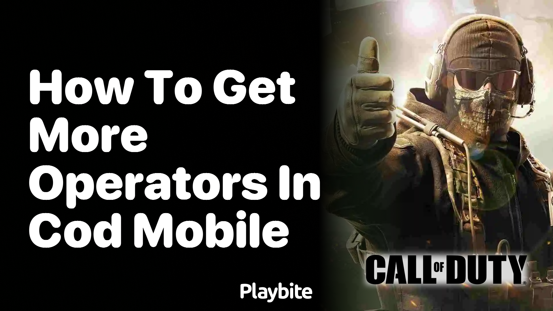 How to Get More Operators in COD Mobile