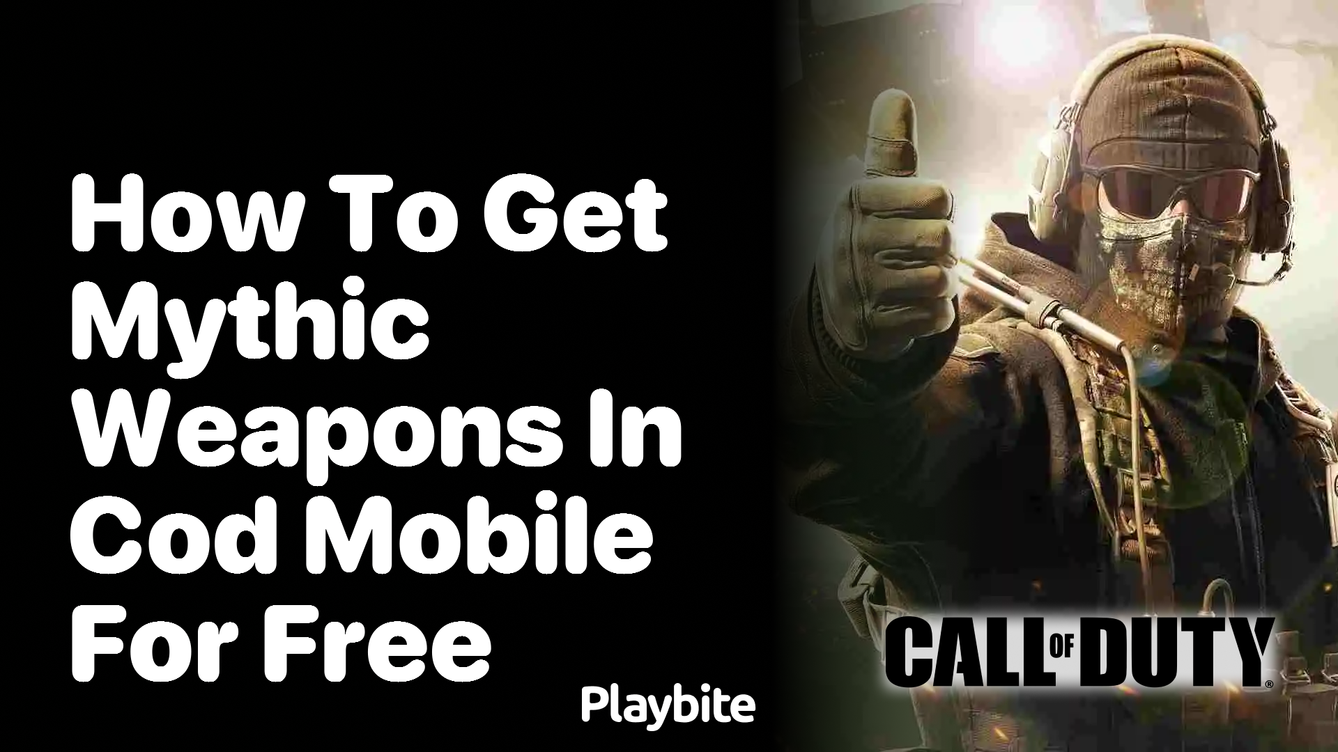 How to Get Mythic Weapons in COD Mobile for Free
