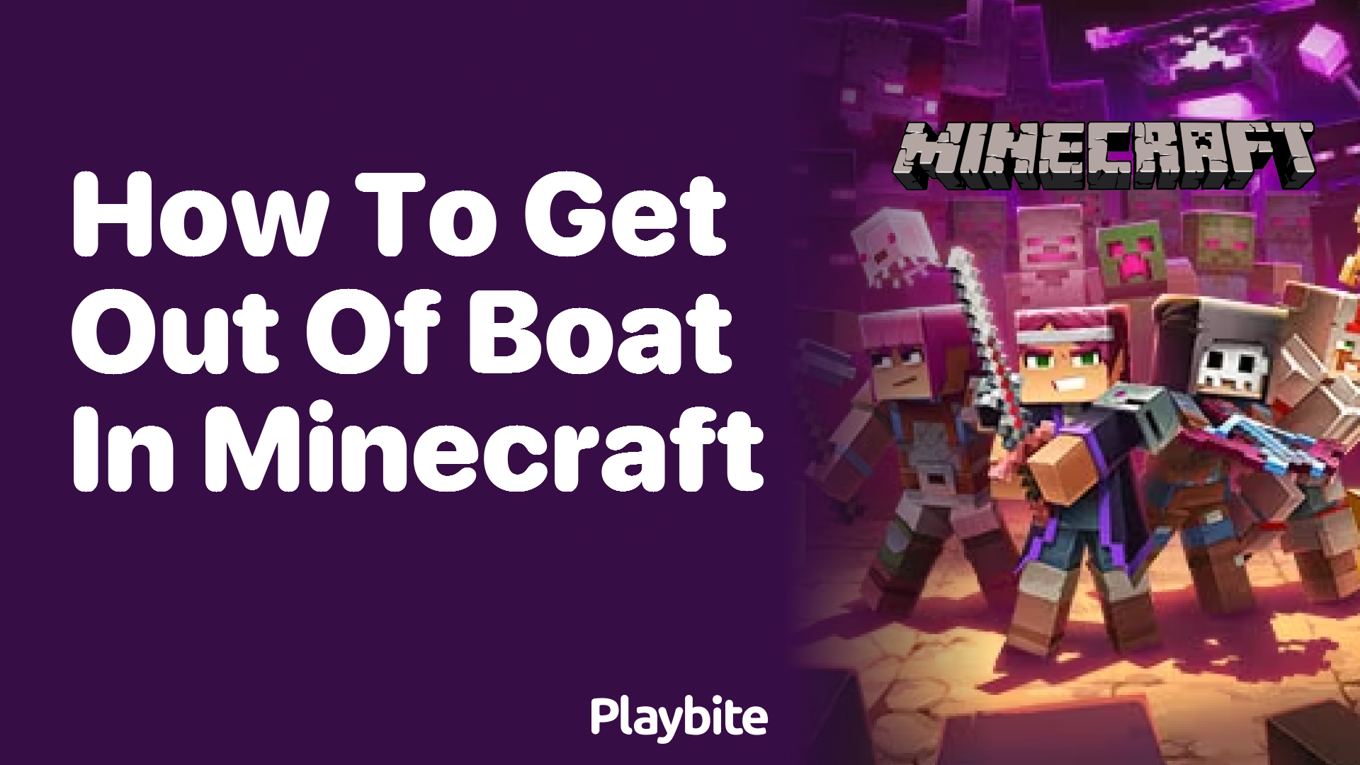 How to Get Out of a Boat in Minecraft
