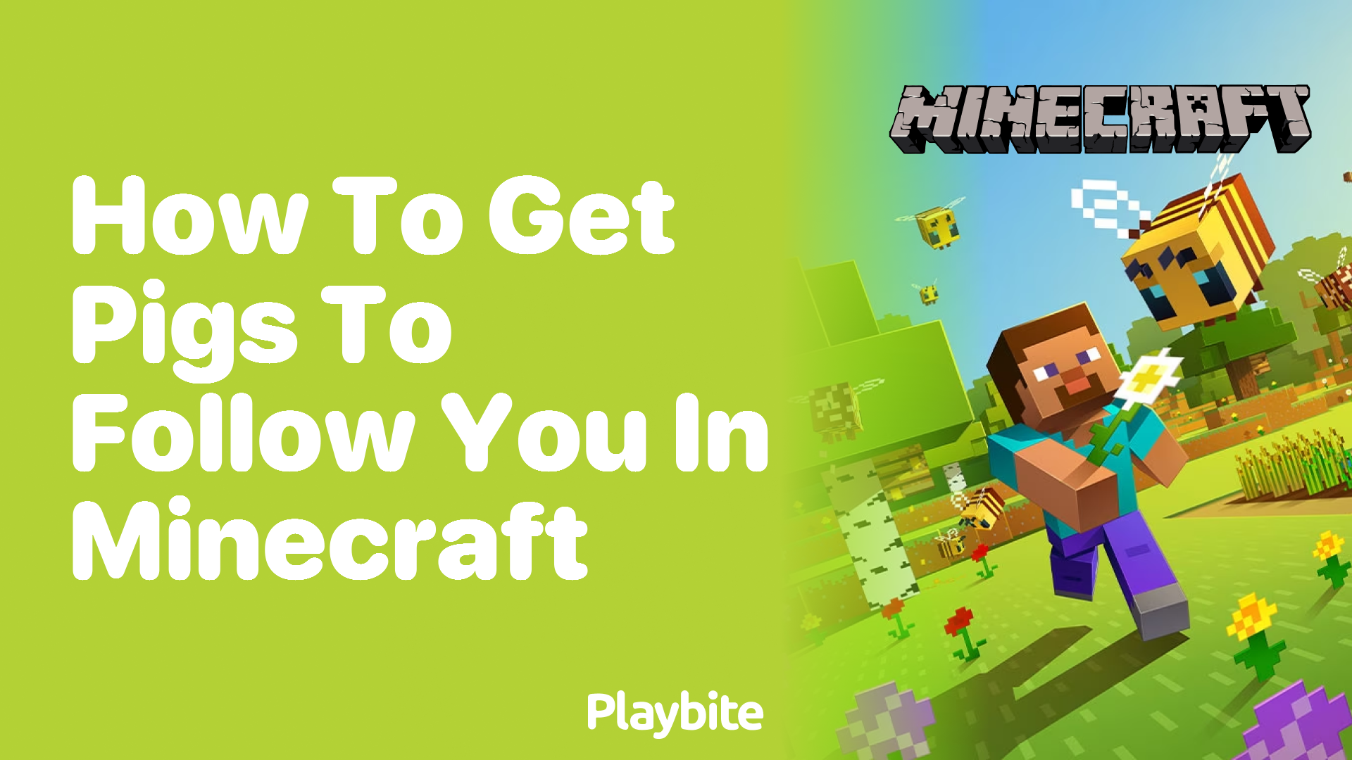 How to Get Pigs to Follow You in Minecraft