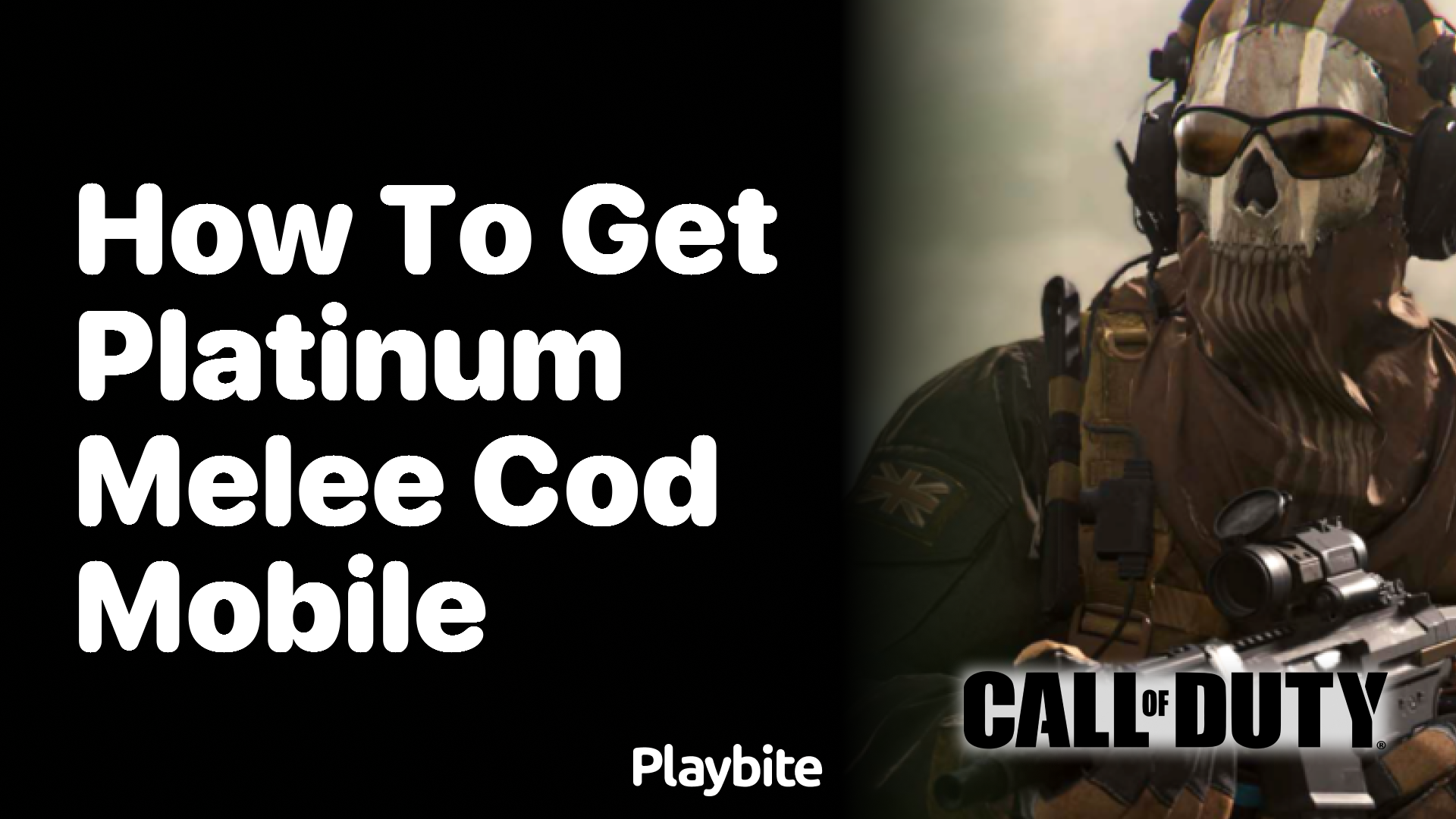 How to Get Platinum Melee in COD Mobile