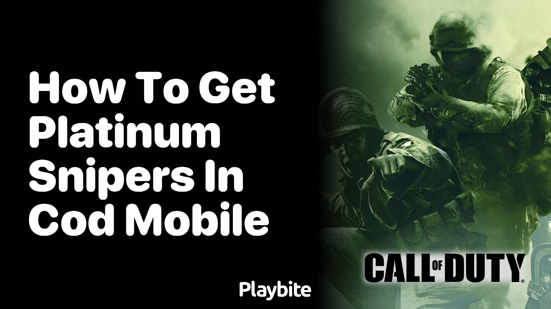 How to Get Platinum Snipers in COD Mobile