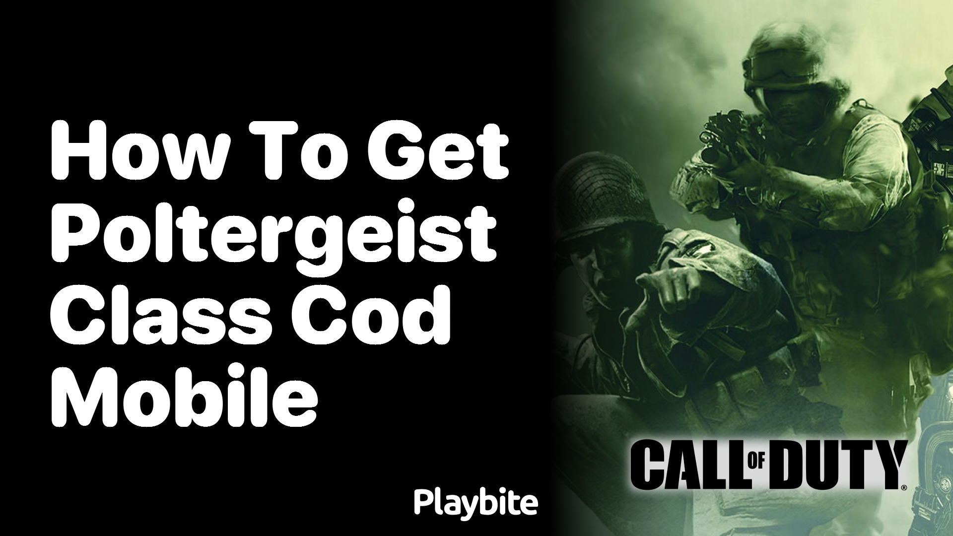 How to Get the Poltergeist Class in COD Mobile