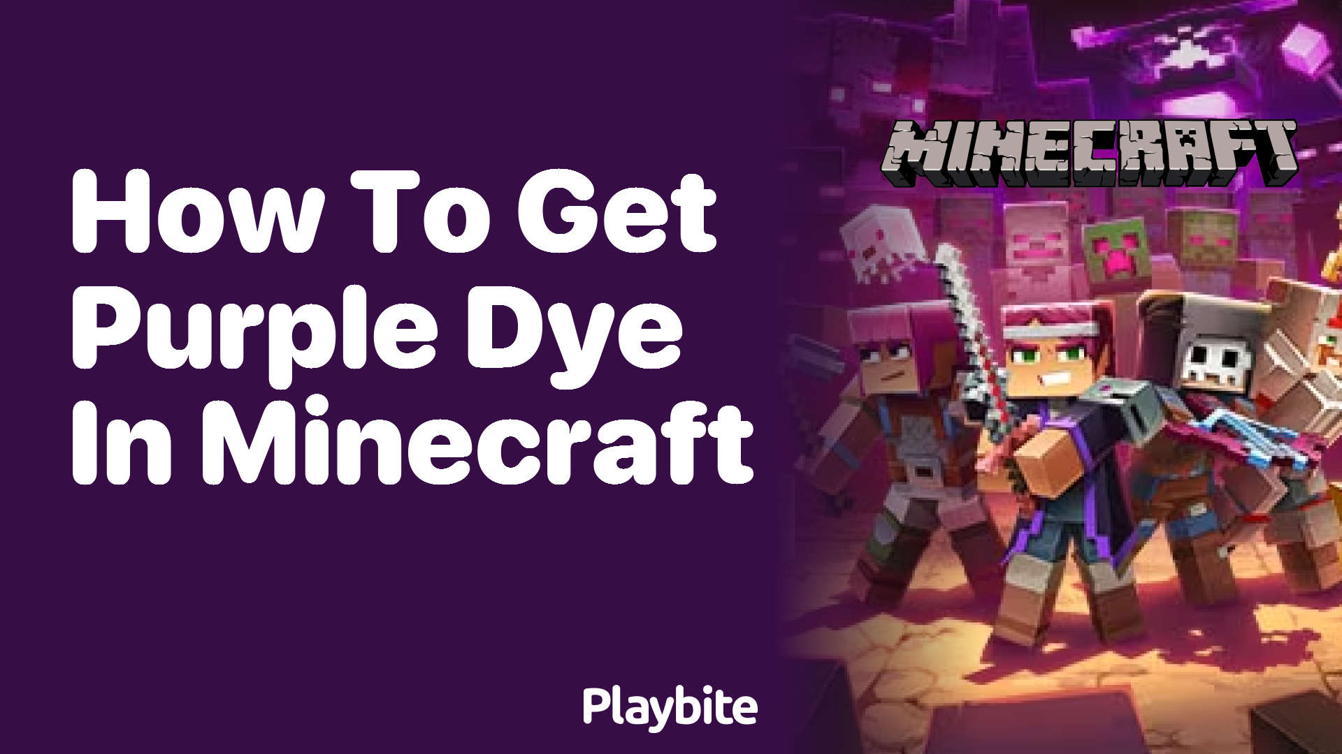 How to Get Purple Dye in Minecraft Playbite