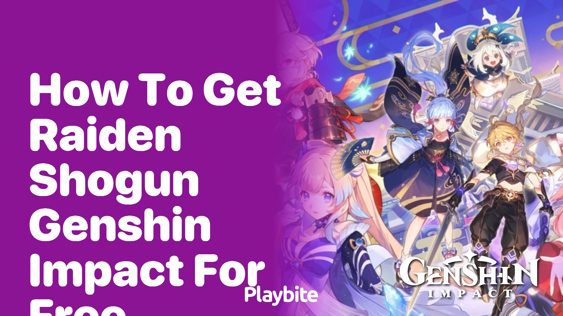 How to Get Raiden Shogun in Genshin Impact for Free