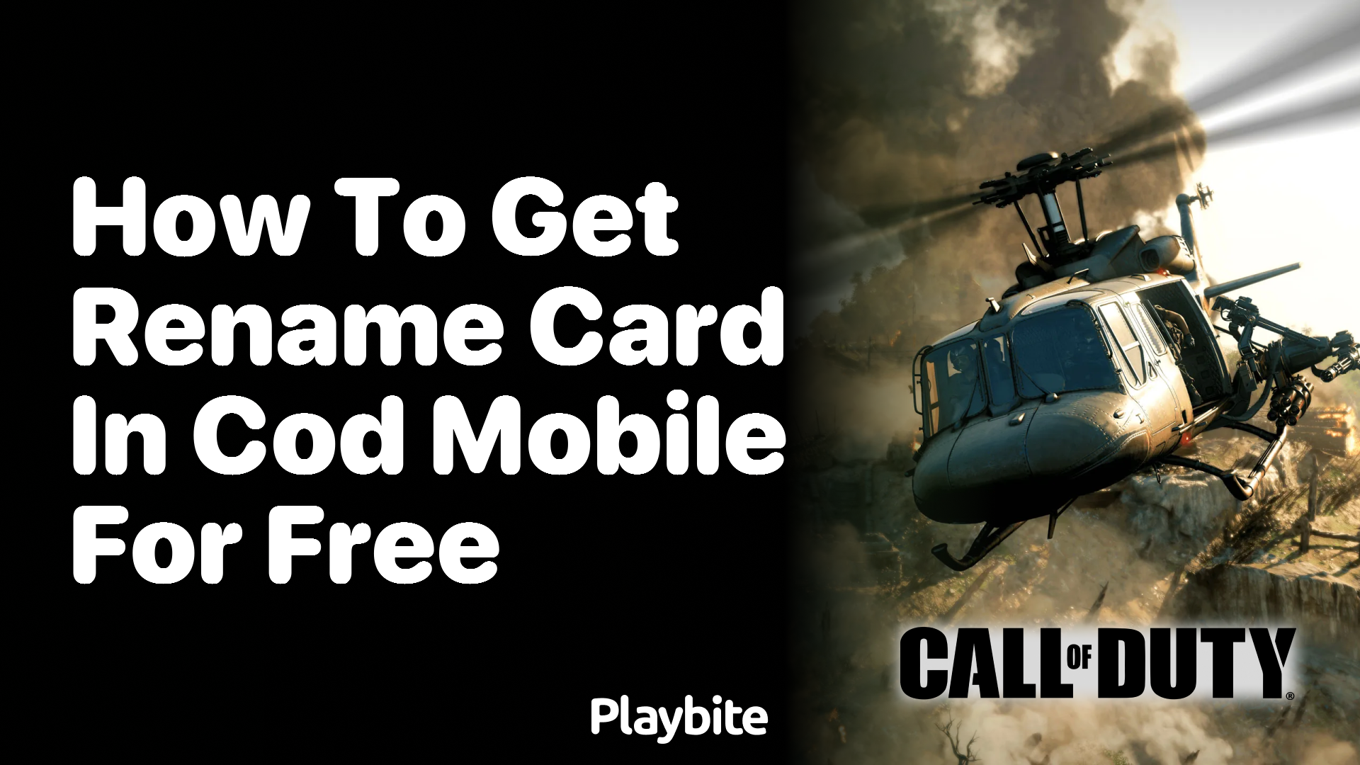 How to Get a Rename Card in COD Mobile for Free