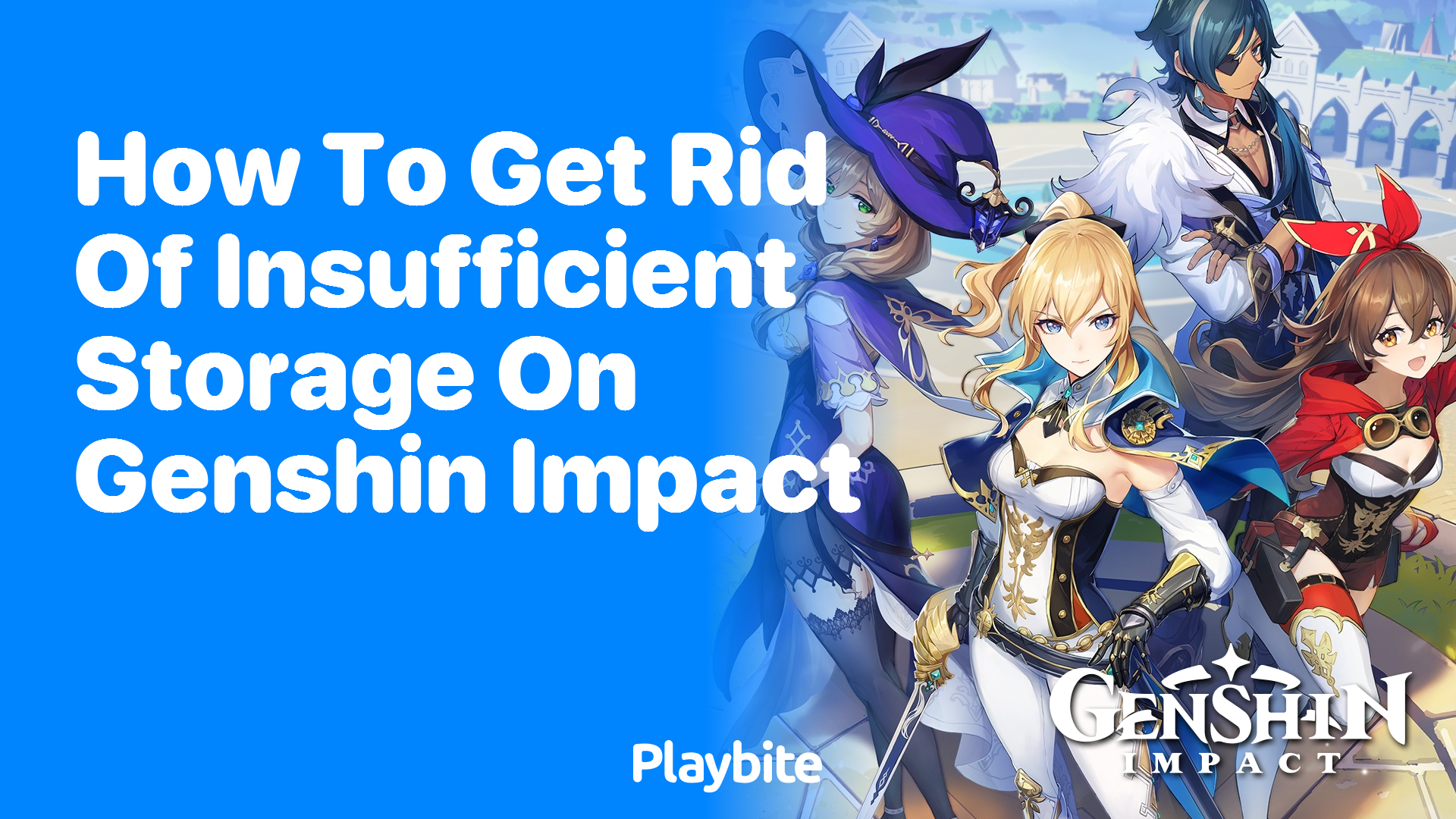 How to Get Rid of Insufficient Storage on Genshin Impact
