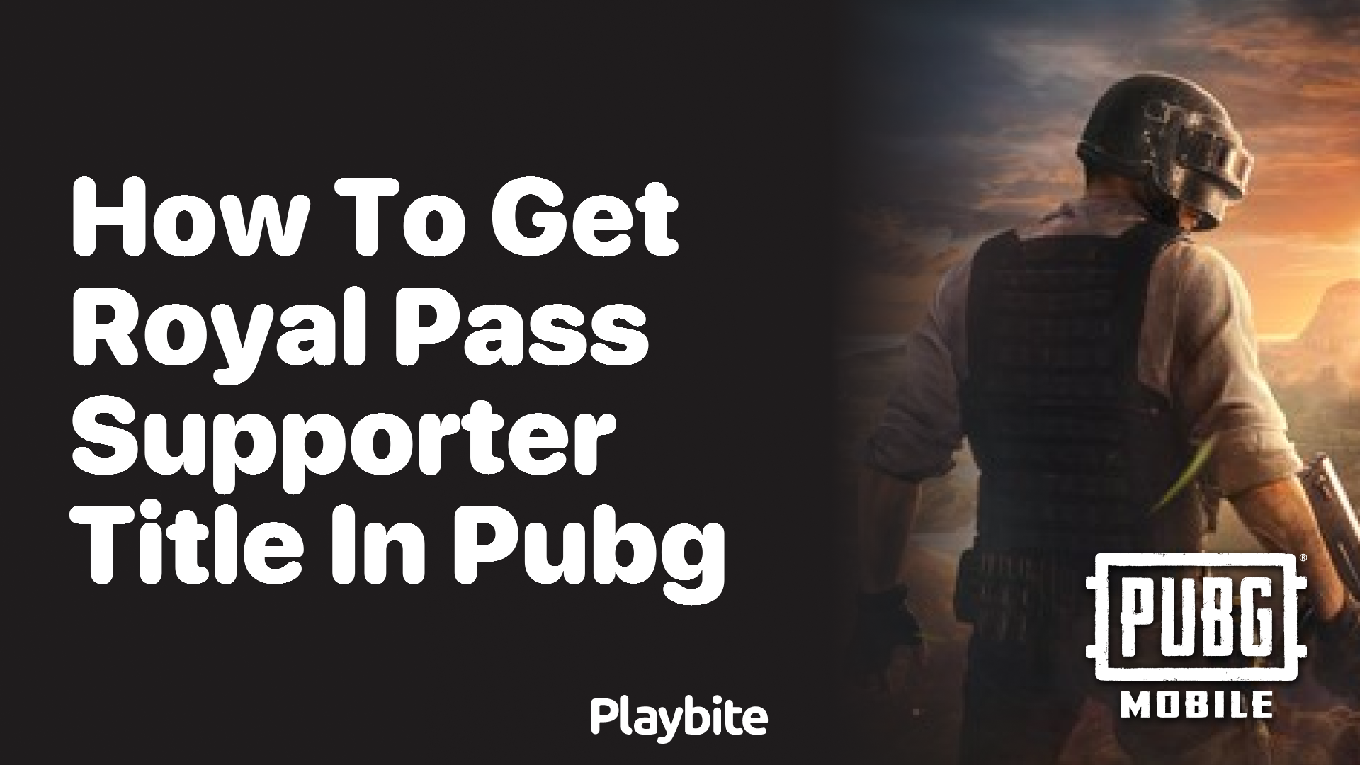 How to Get the Royal Pass Supporter Title in PUBG Mobile