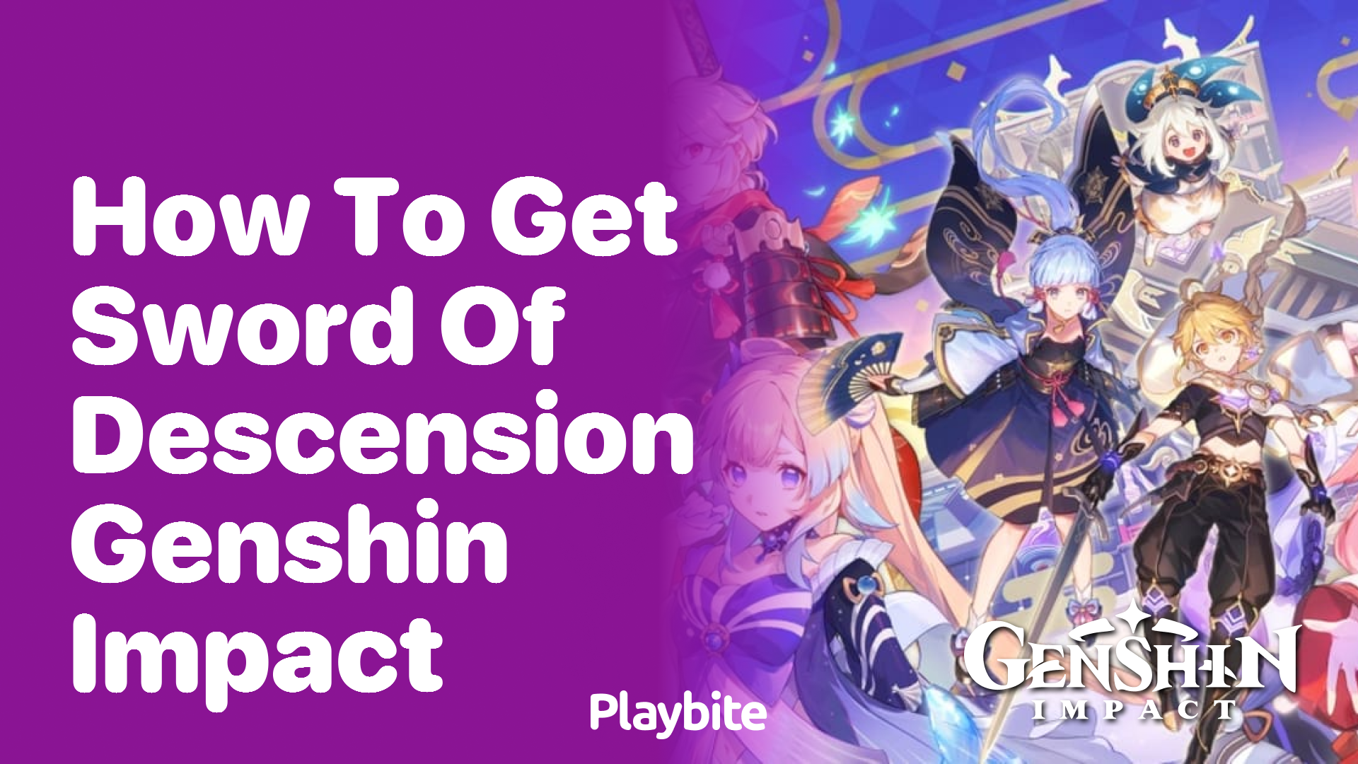 How to Get the Sword of Descension in Genshin Impact