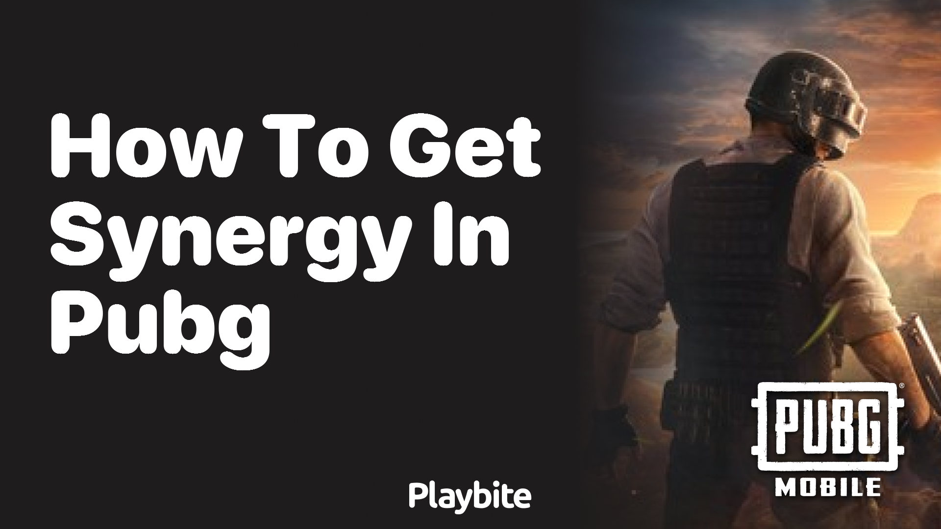 How to Get Synergy in PUBG Mobile