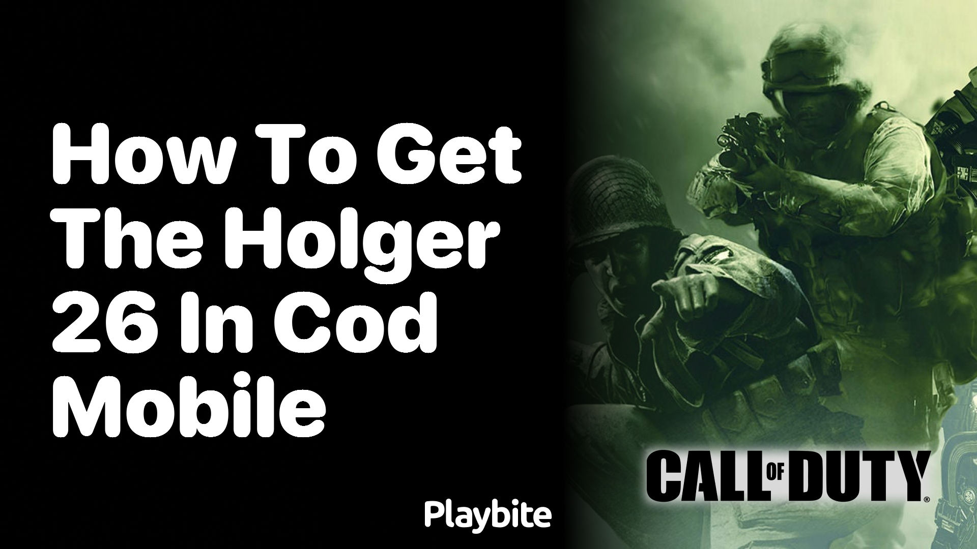 How to Get the Holger 26 in COD Mobile