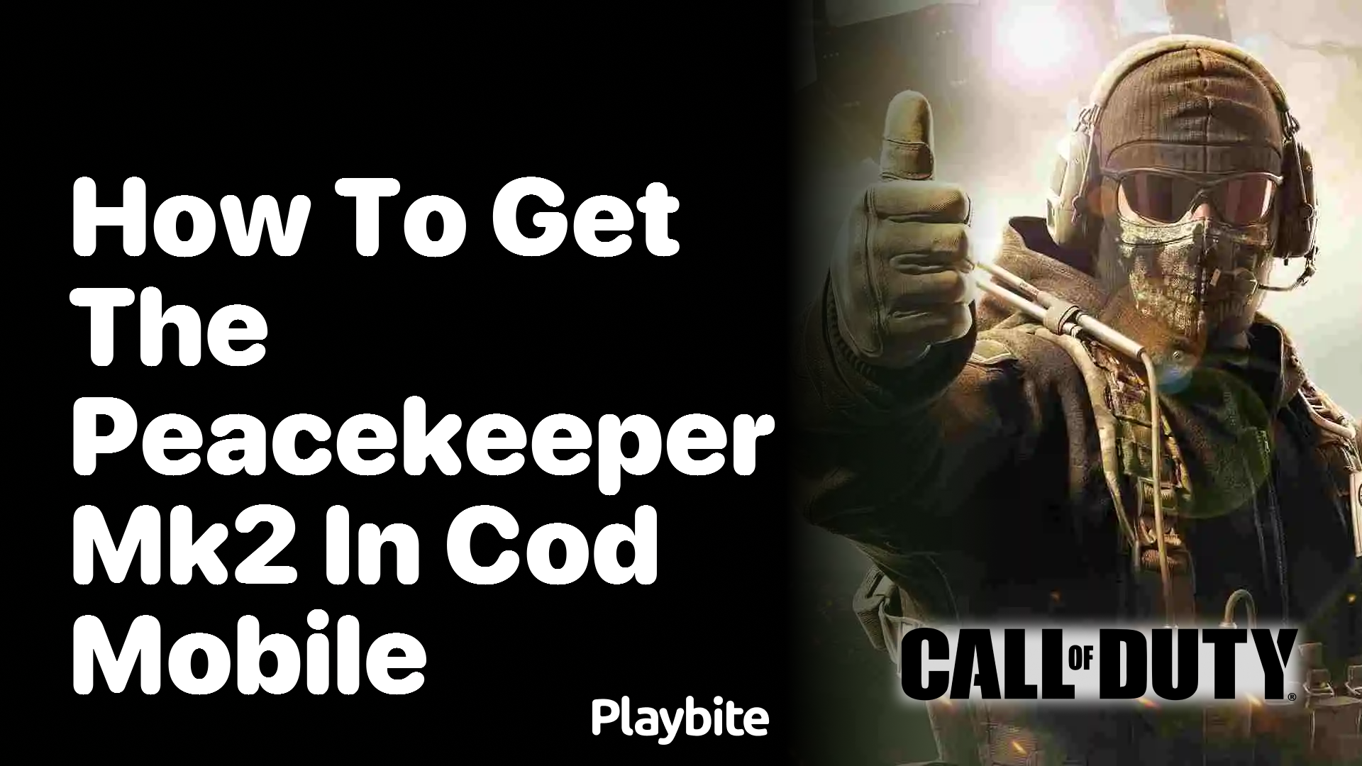 How to Get the Peacekeeper MK2 in COD Mobile