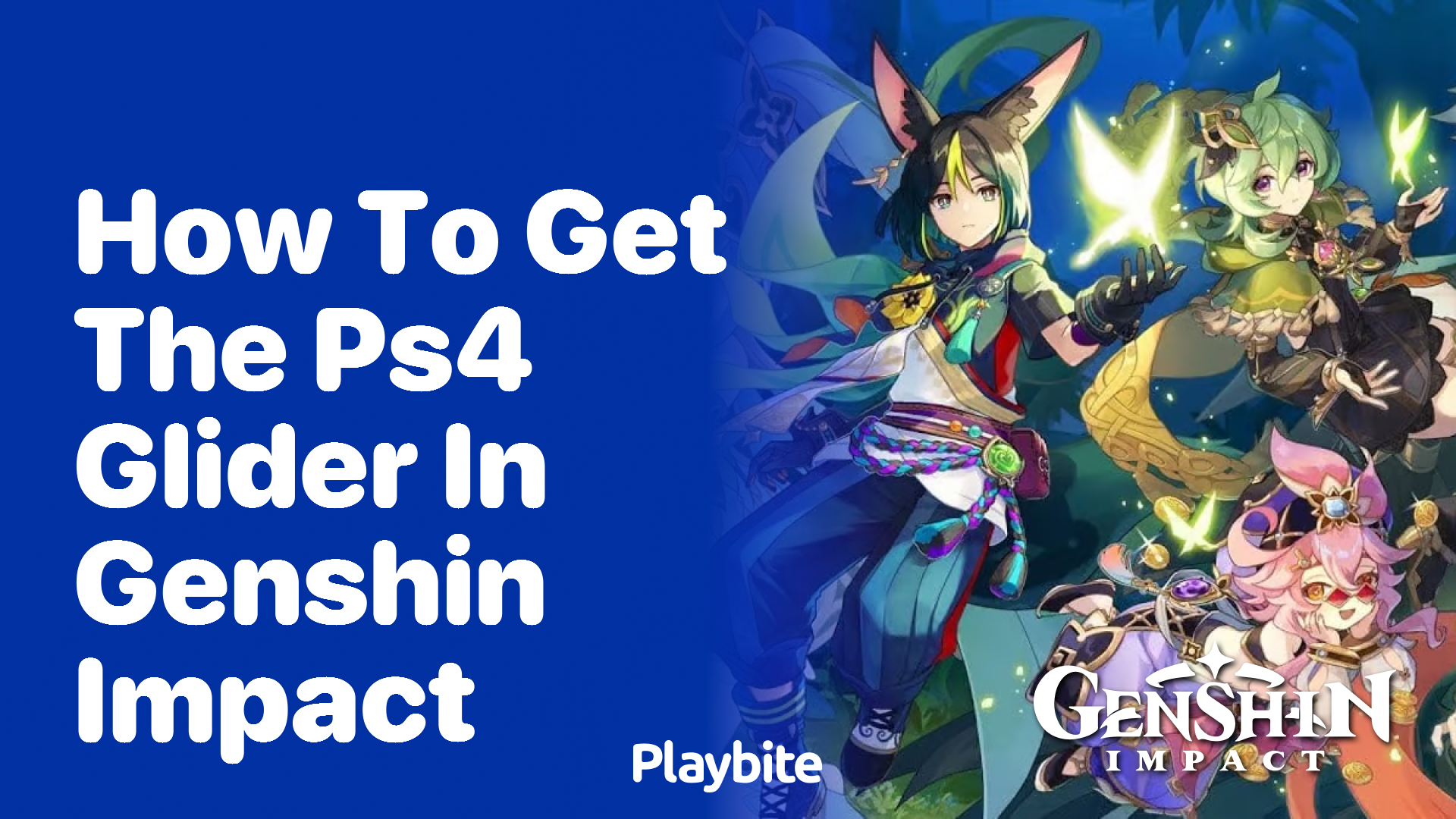 How to Get the PS4 Glider in Genshin Impact