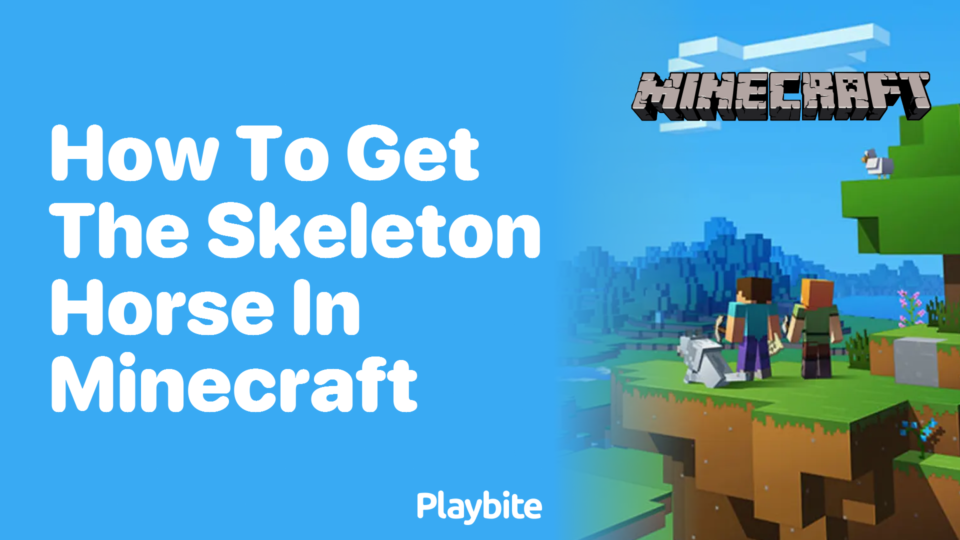 How to Get the Skeleton Horse in Minecraft