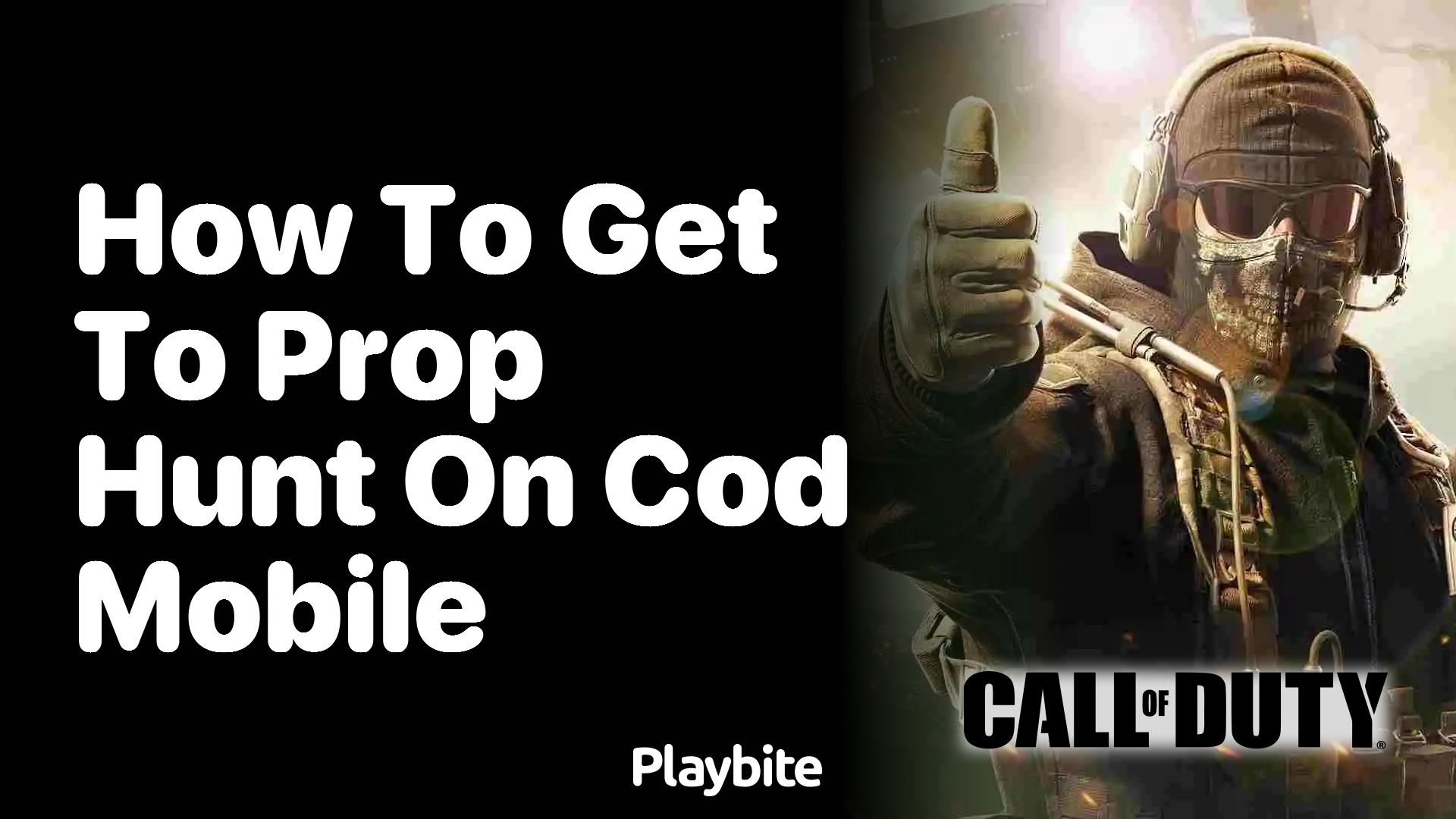 How to Get to Prop Hunt on COD Mobile