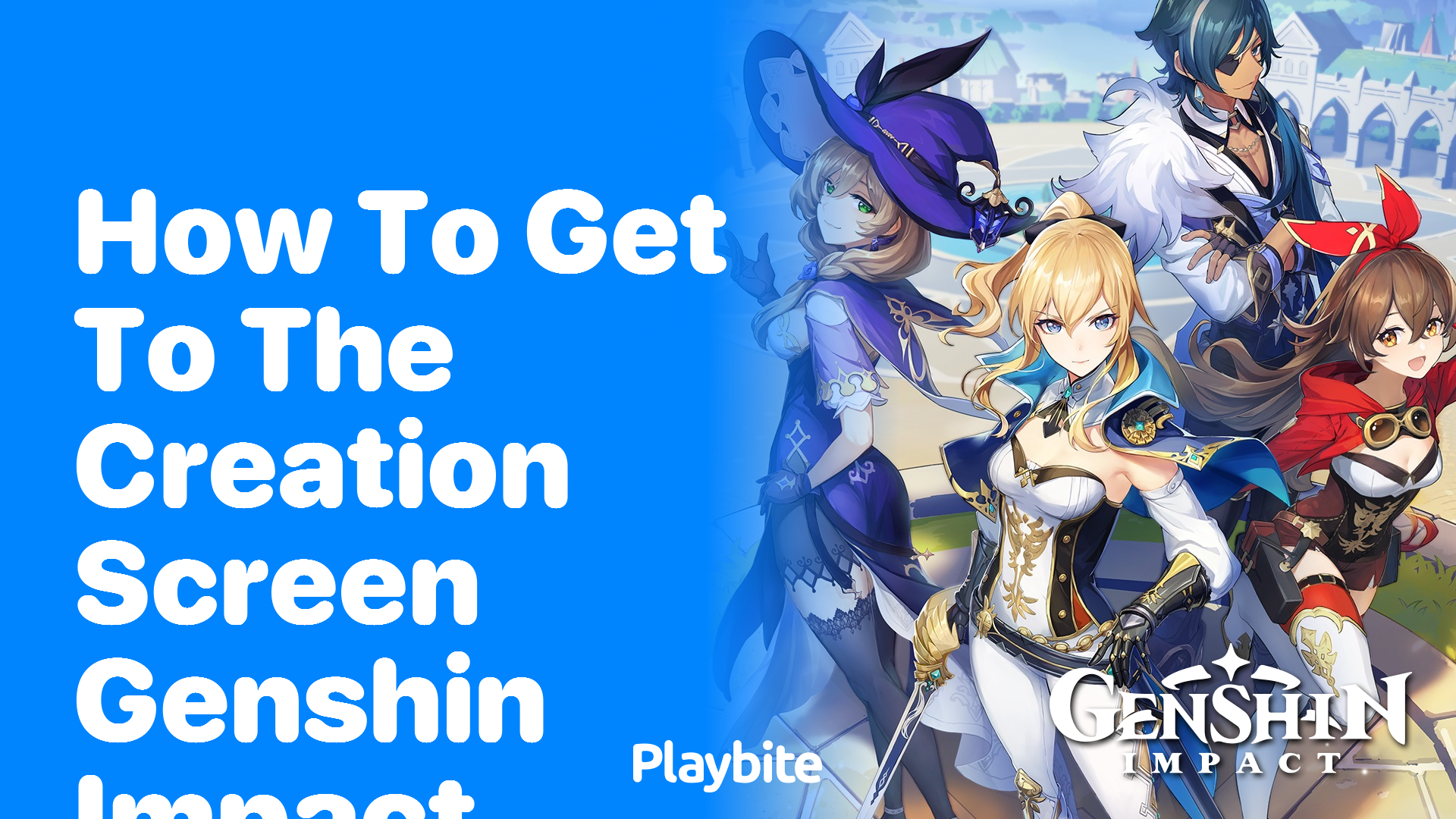 How to Get to the Creation Screen in Genshin Impact