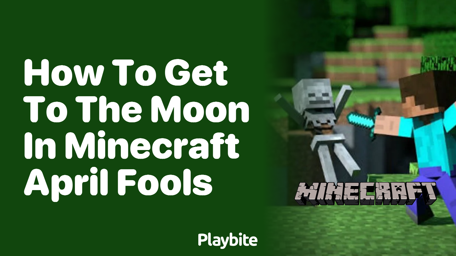 How to Get to the Moon in Minecraft? April Fools’ Day Surprise!