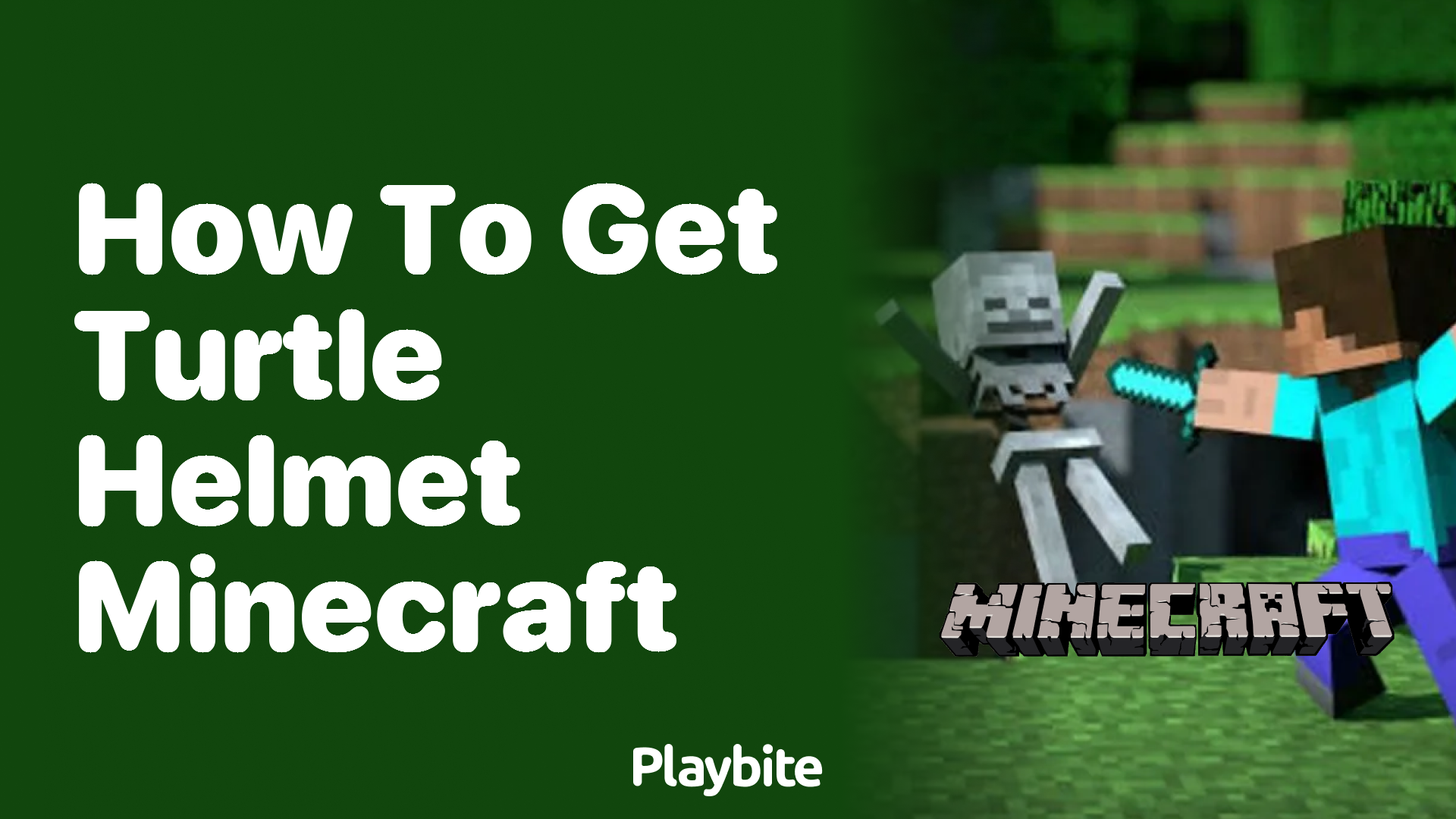 How to Get a Turtle Helmet in Minecraft