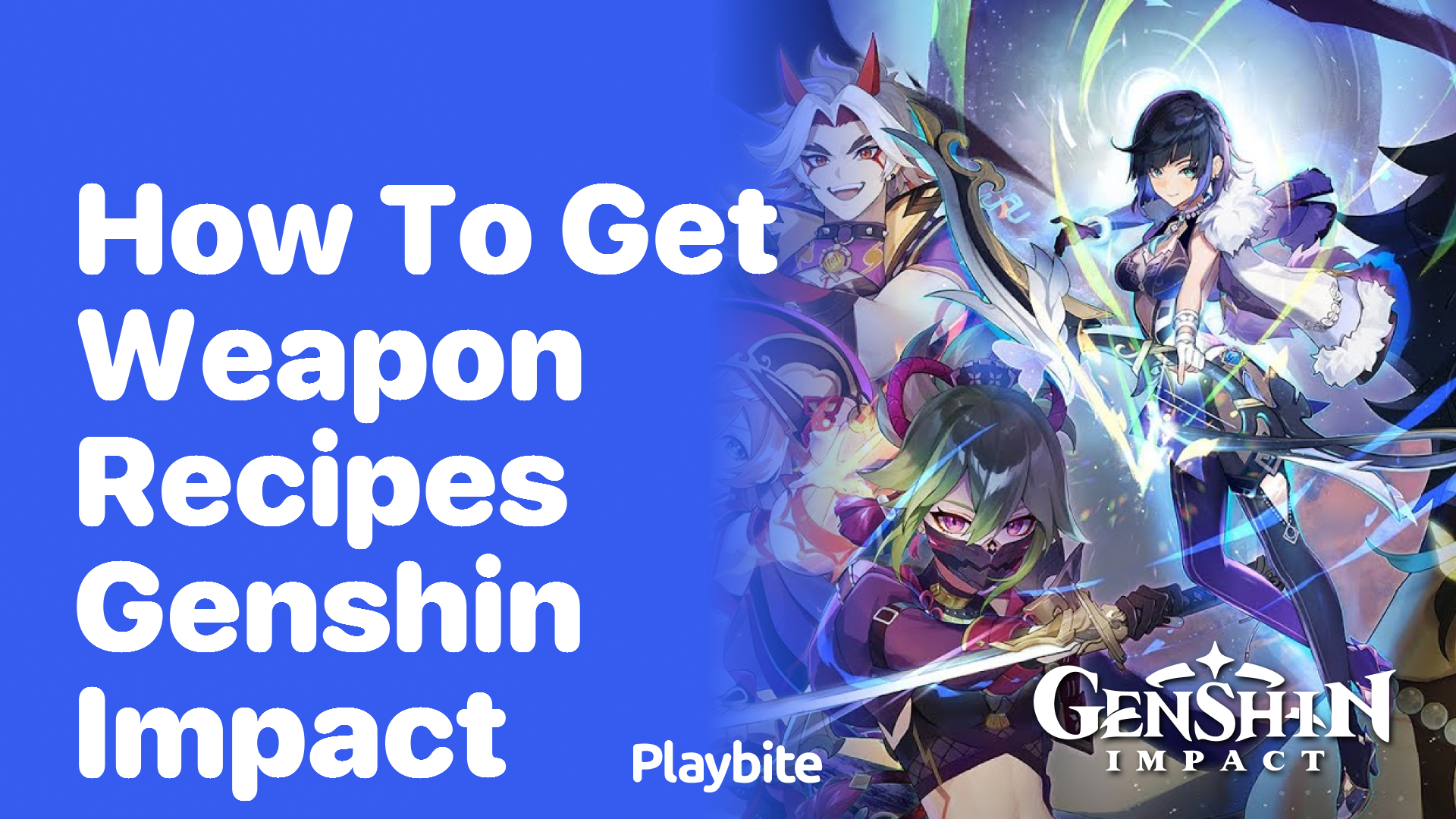 How to Get Weapon Recipes in Genshin Impact
