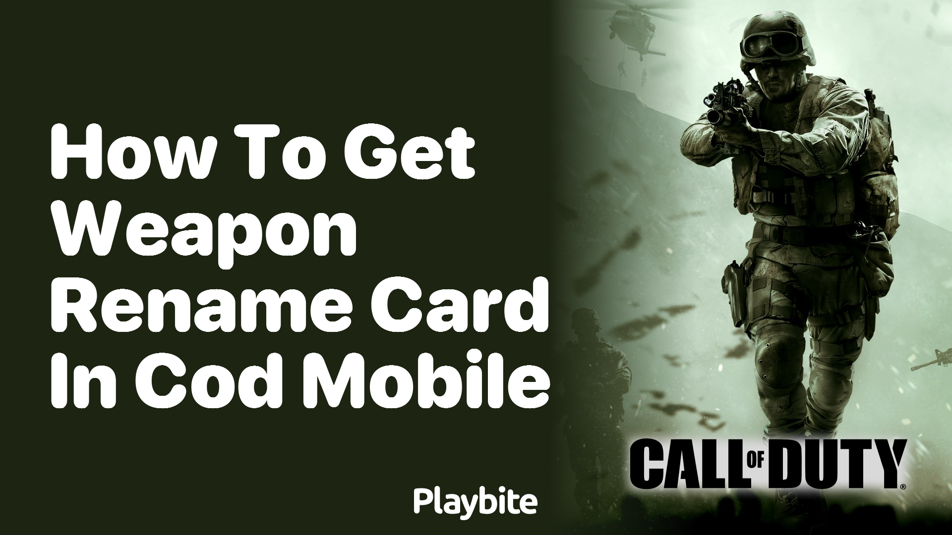 How to Get a Weapon Rename Card in COD Mobile