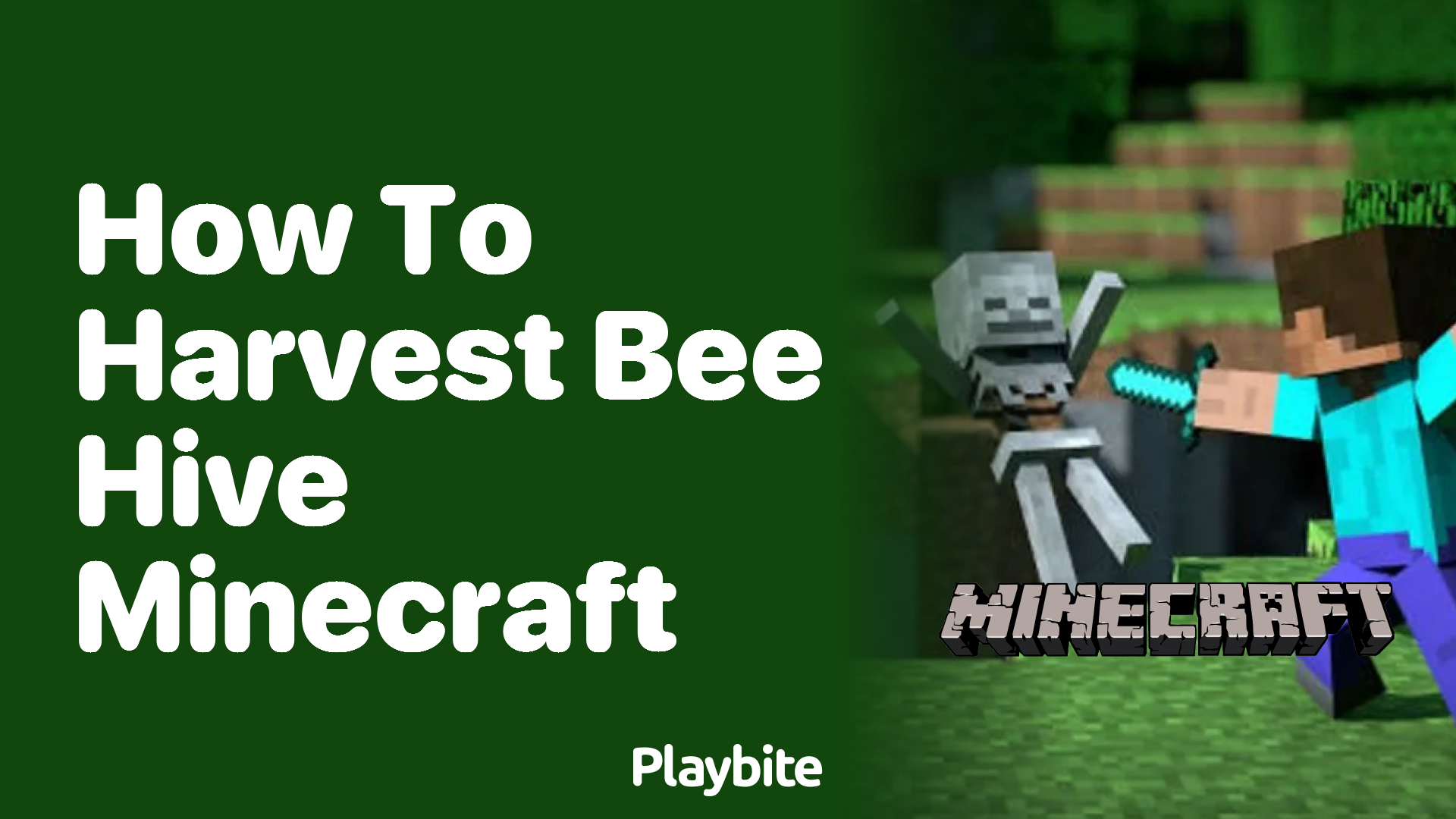 How to Harvest a Bee Hive in Minecraft