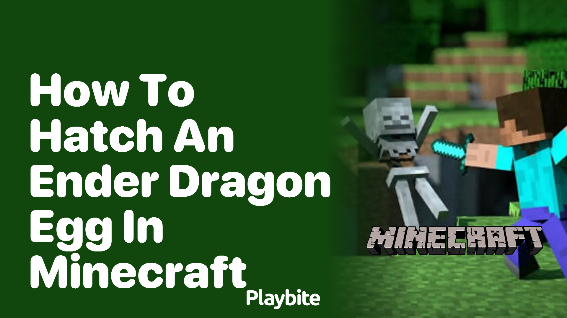 How to Hatch an Ender Dragon Egg in Minecraft Playbite