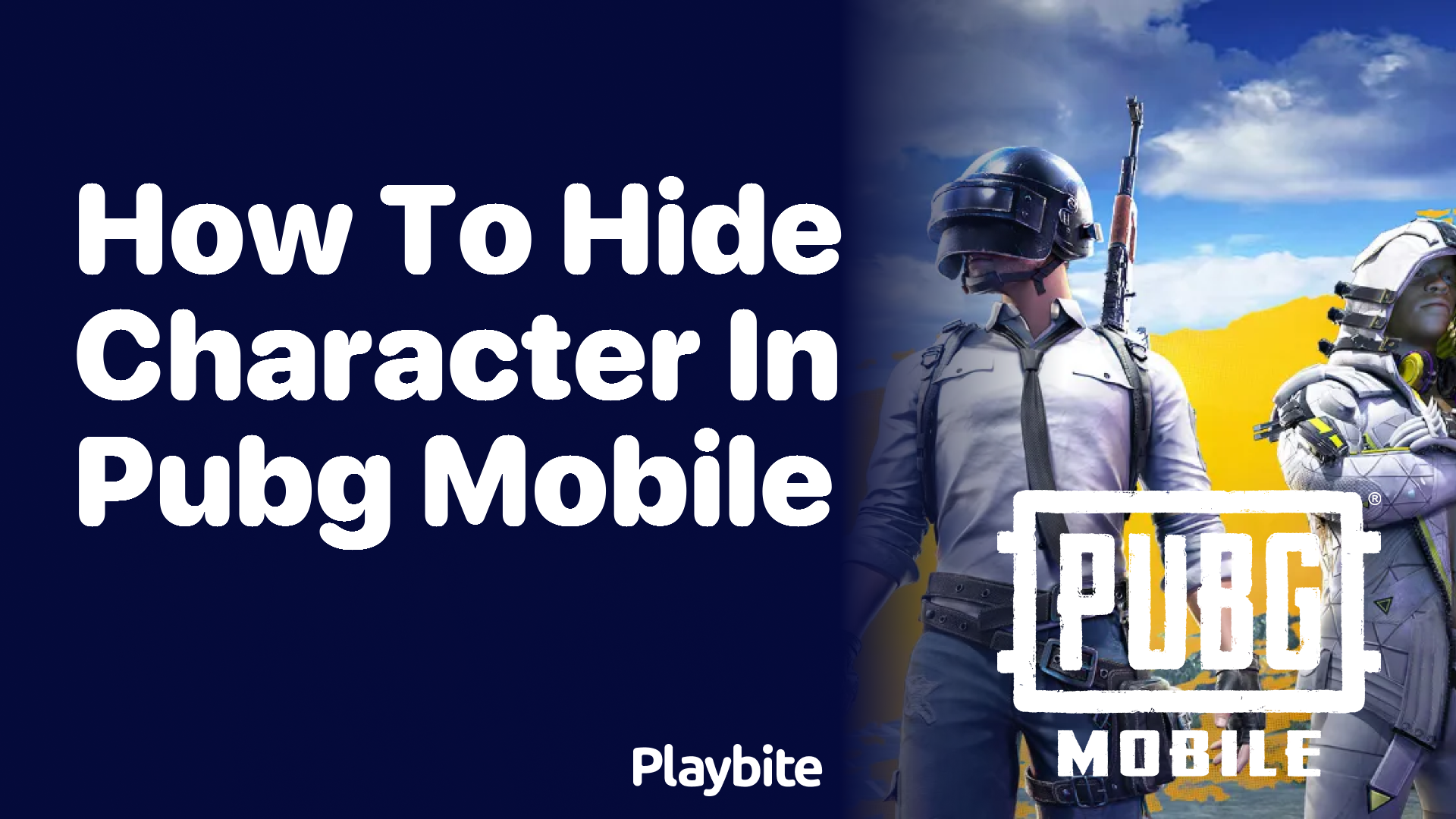 How to Hide Your Character in PUBG Mobile