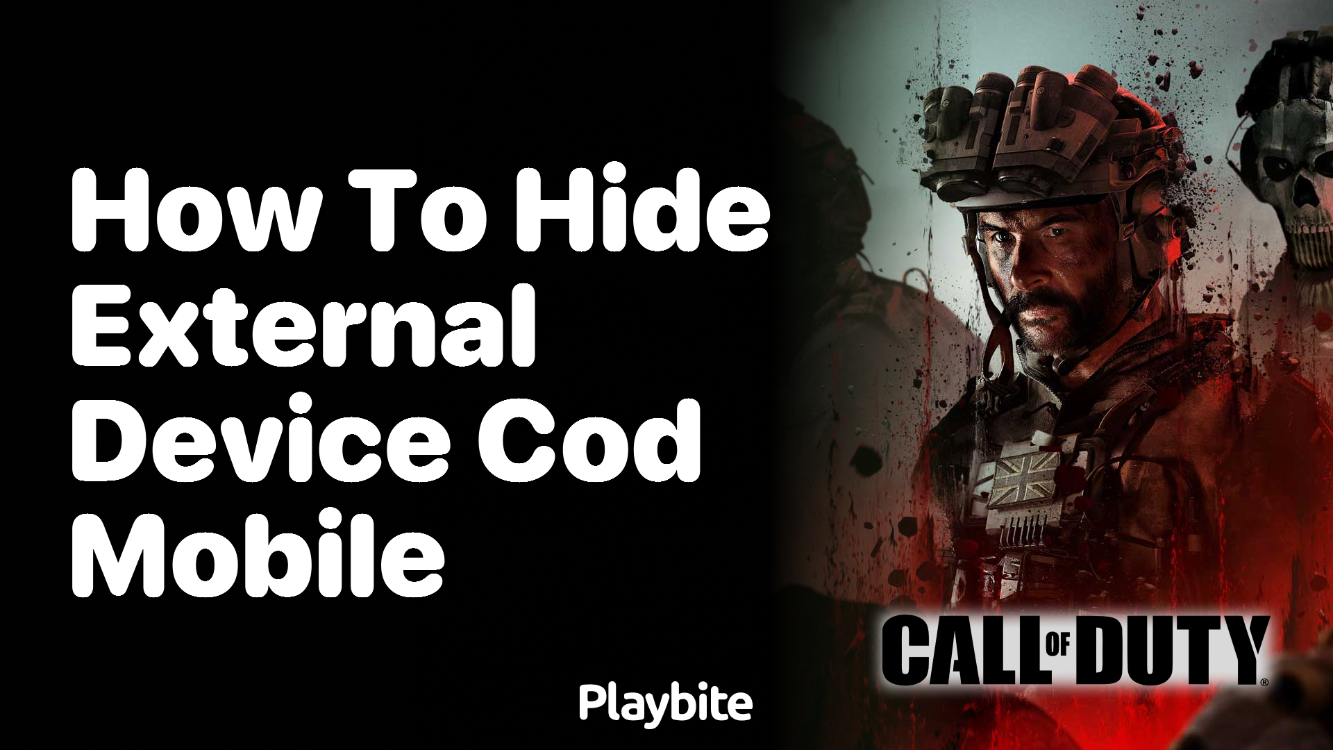 How to Hide External Device in COD Mobile