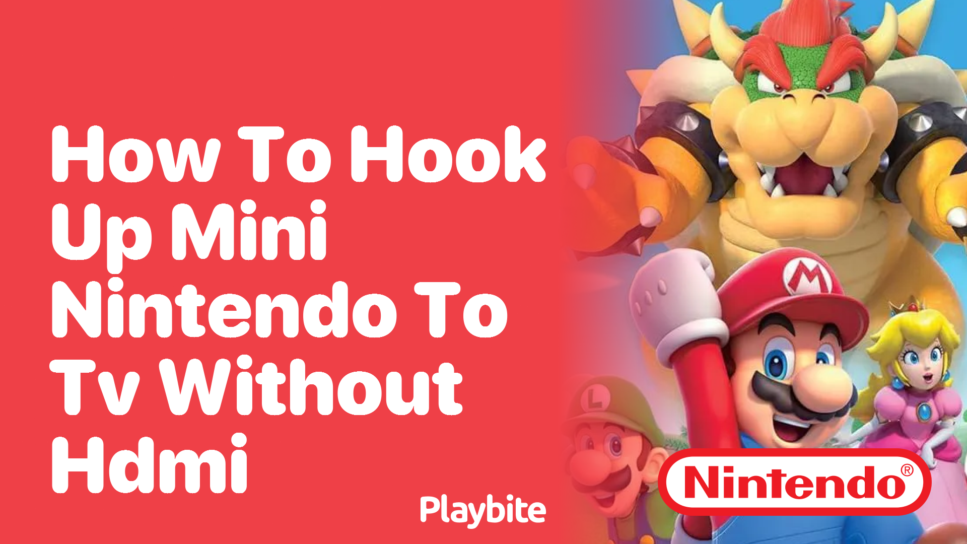 How to Hook Up Mini Nintendo to TV Without HDMI