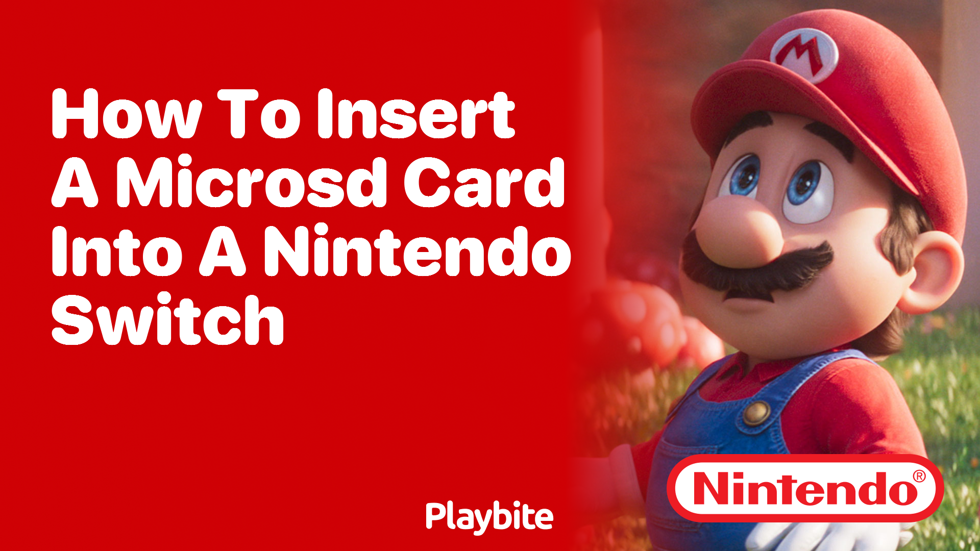 How to Insert a MicroSD Card into a Nintendo Switch